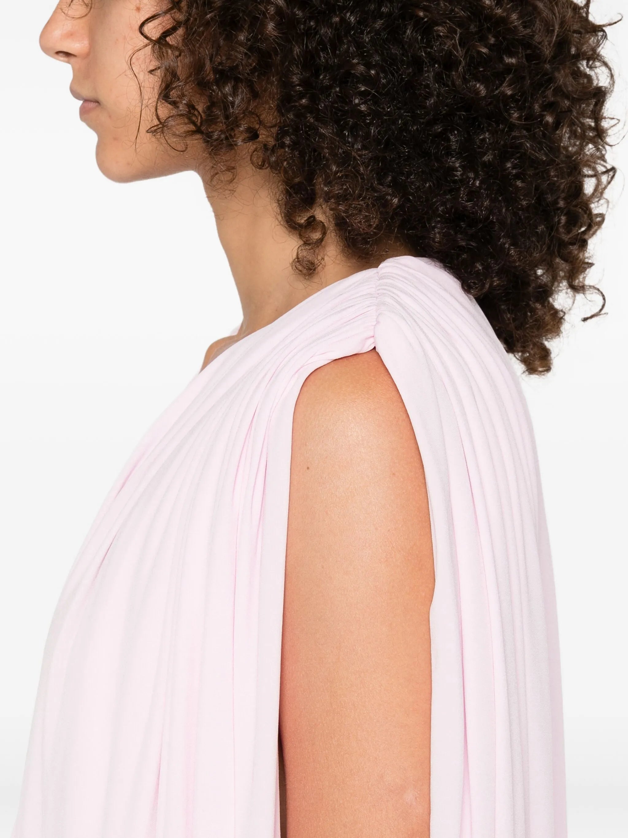 ruched-detail mini dress