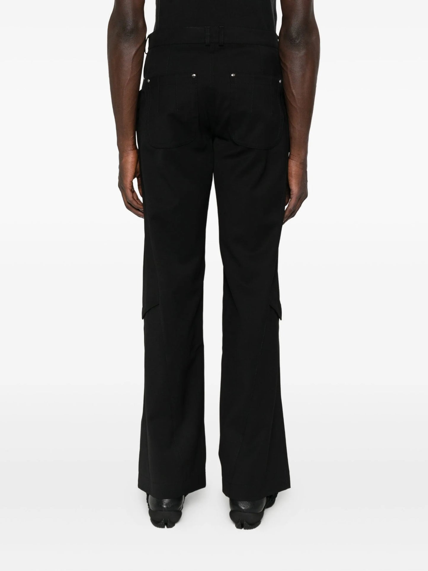 studded-embellishment trousers