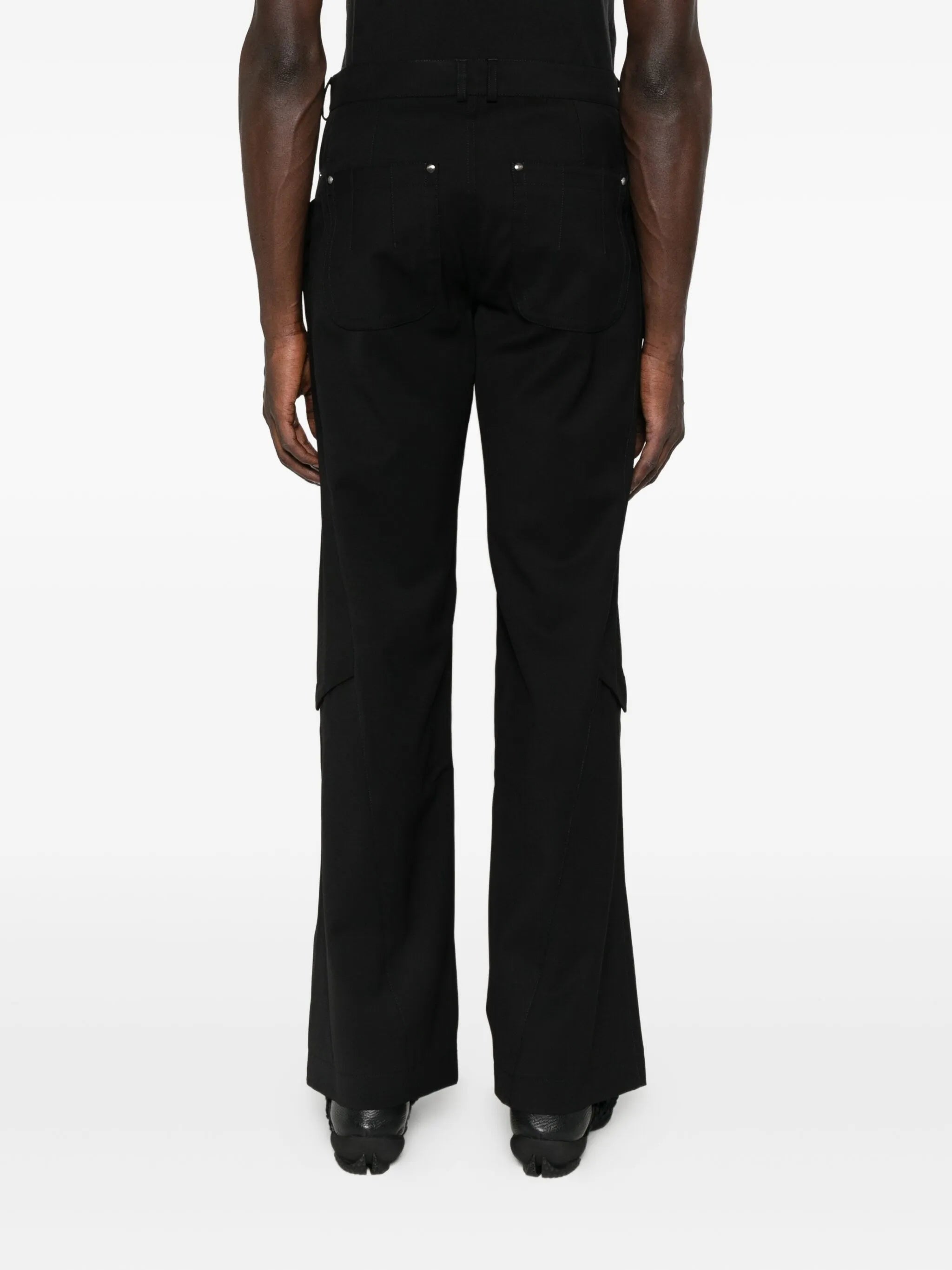 studded-embellishment trousers