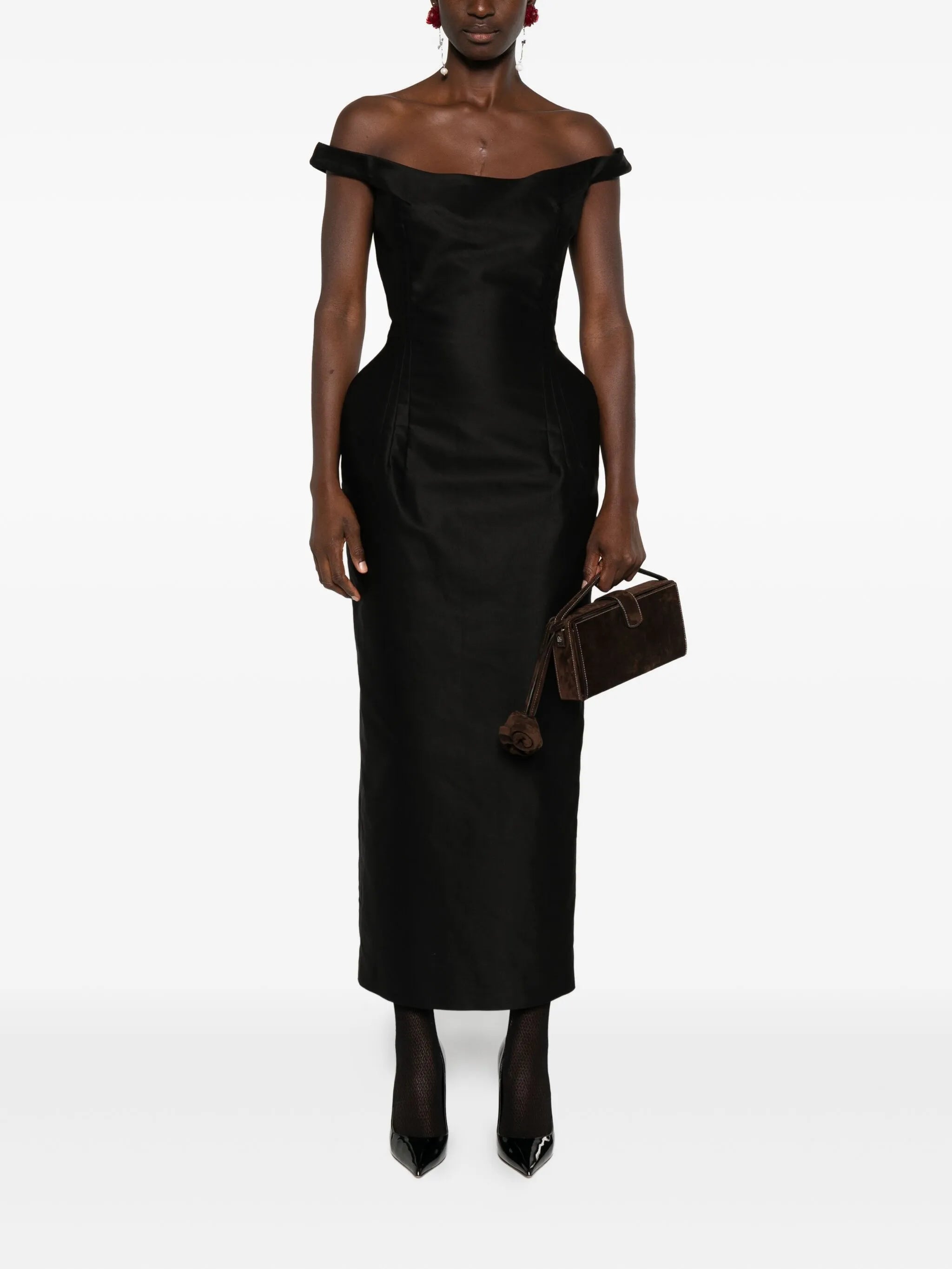 silk midi dress