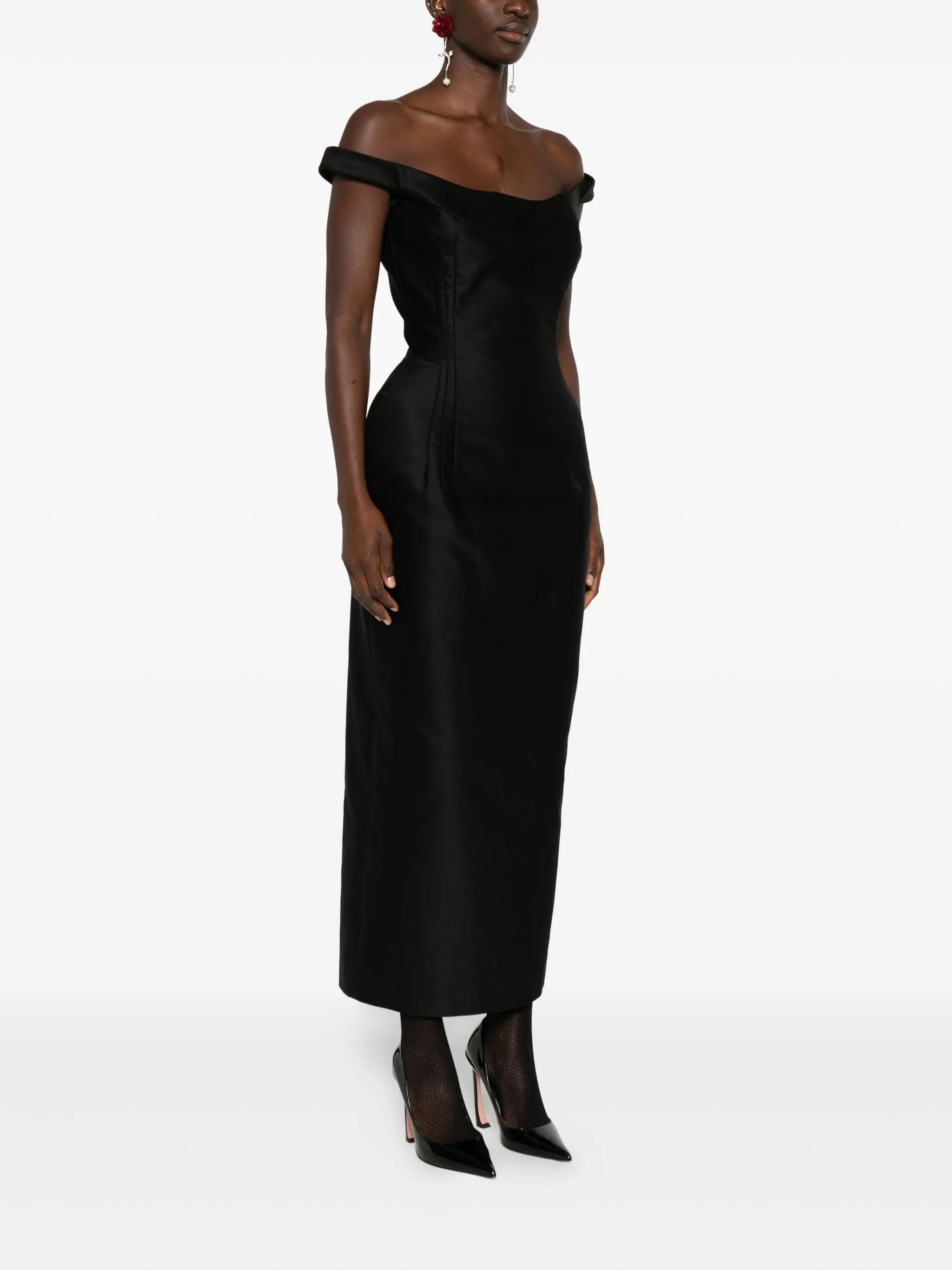 silk midi dress