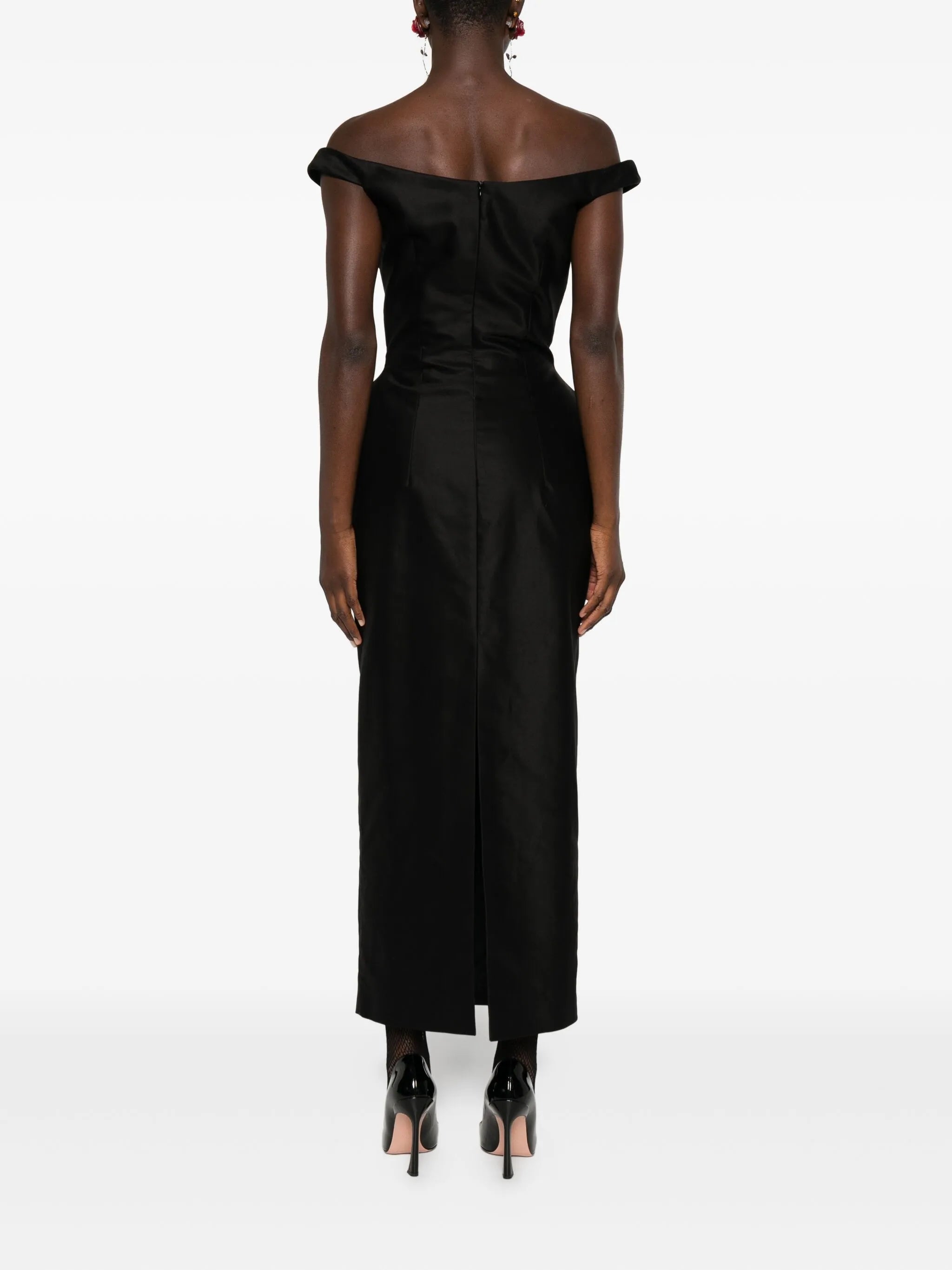 silk midi dress