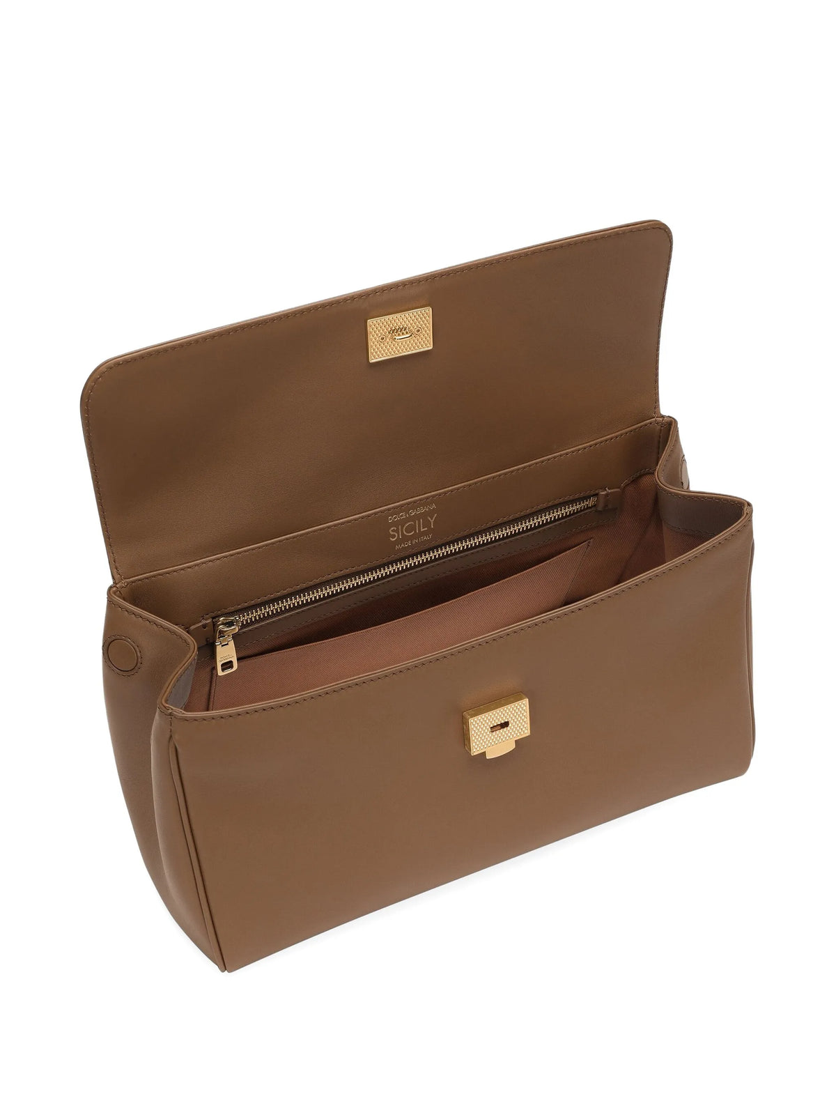 medium My Sicily handbag in plongé calfskin