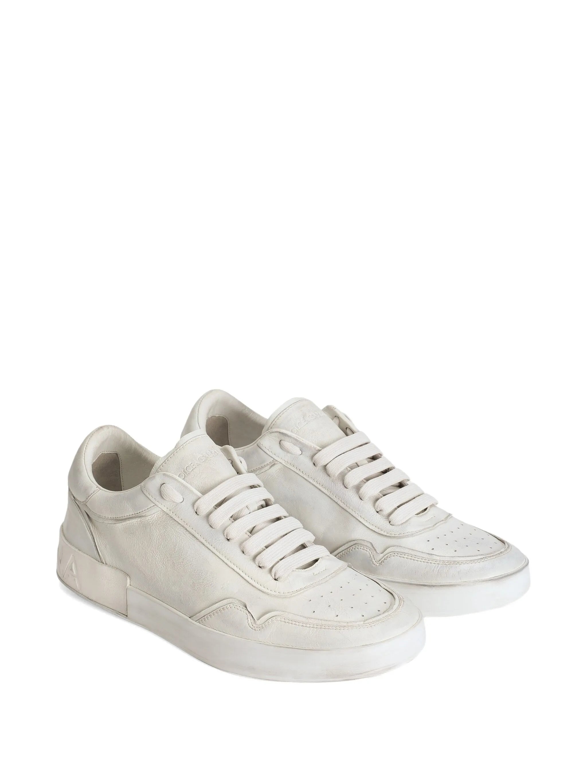Portofino leather lace-up trainers
