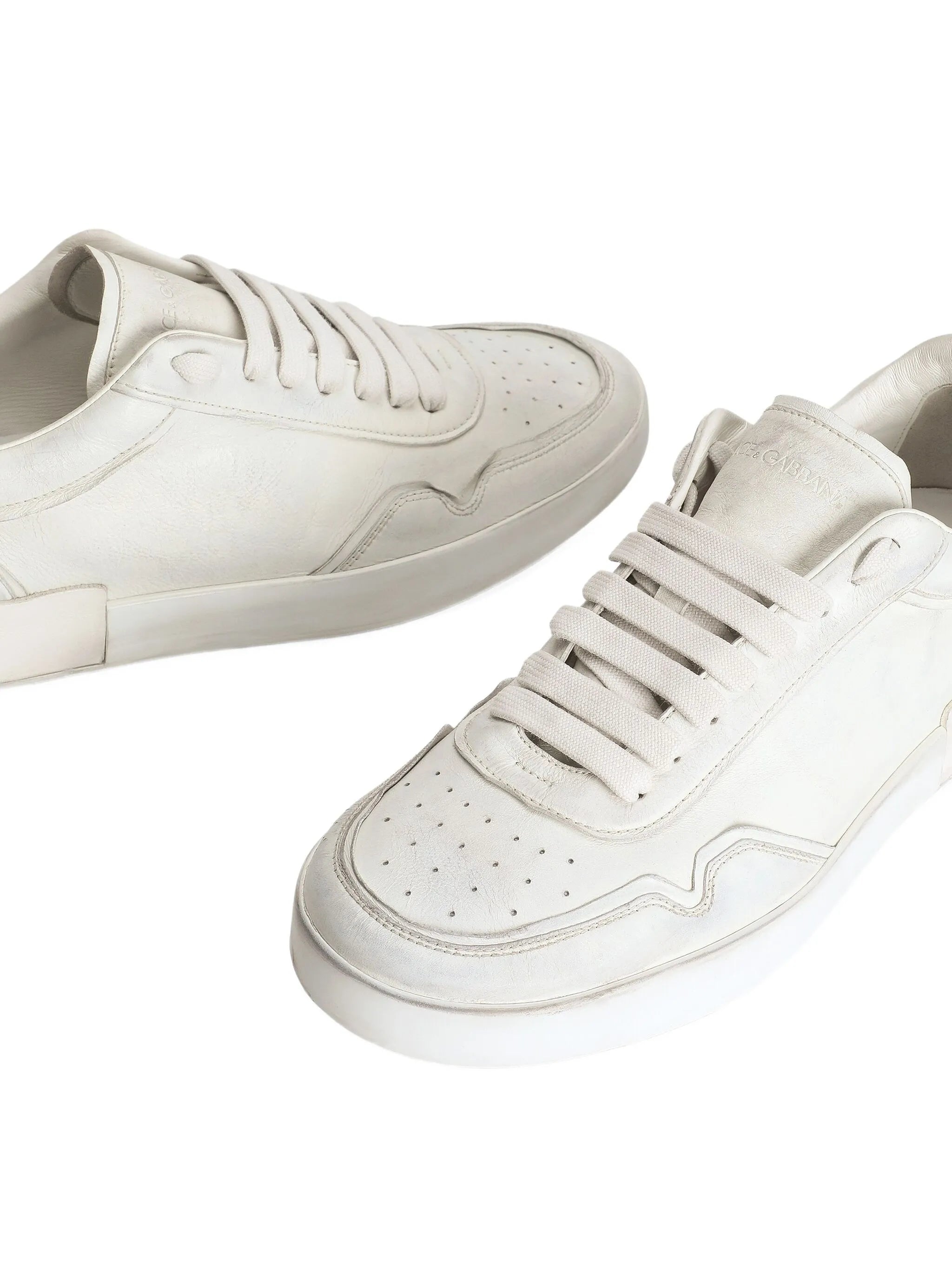 Portofino leather lace-up trainers