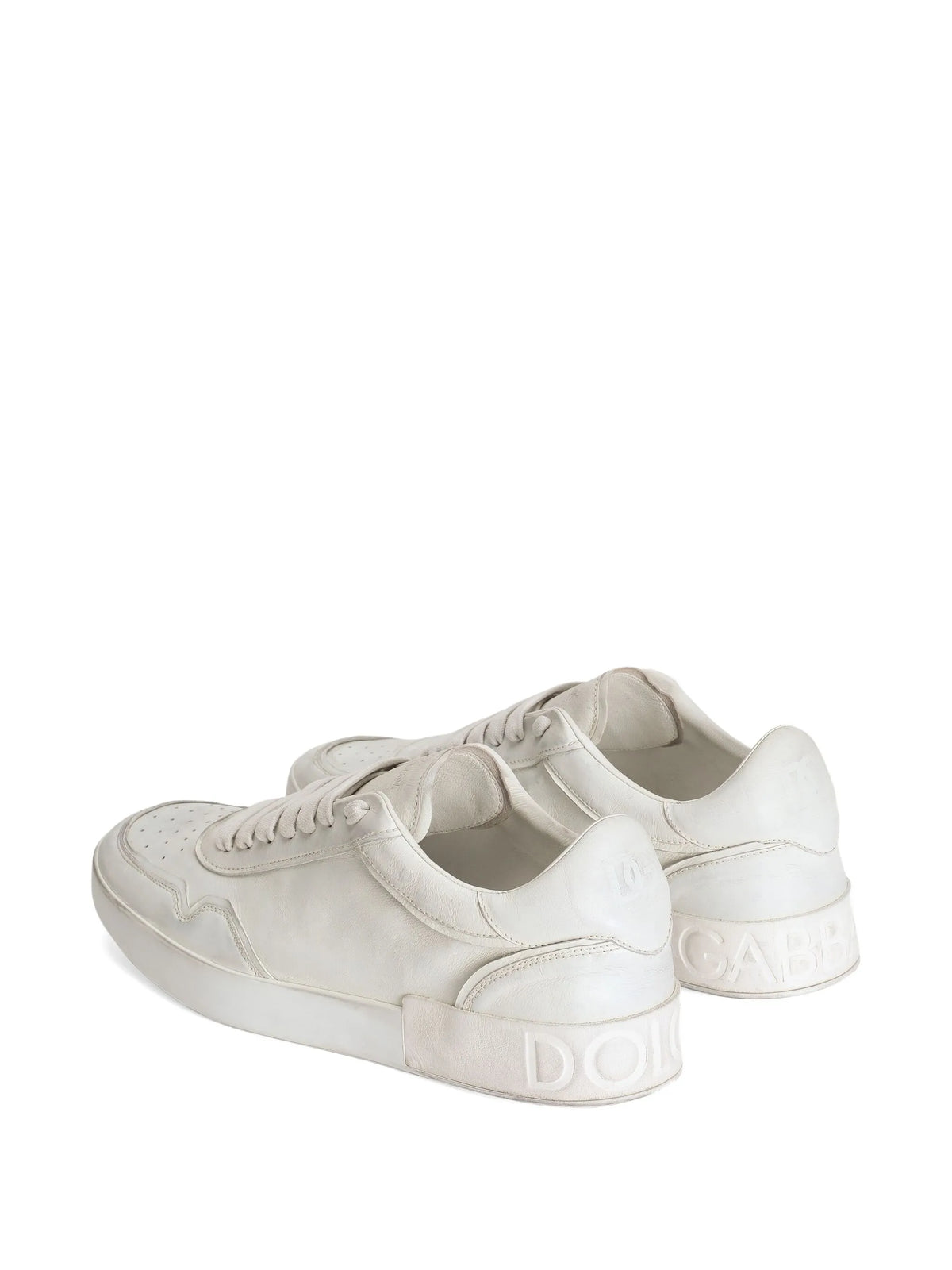 Portofino leather lace-up trainers