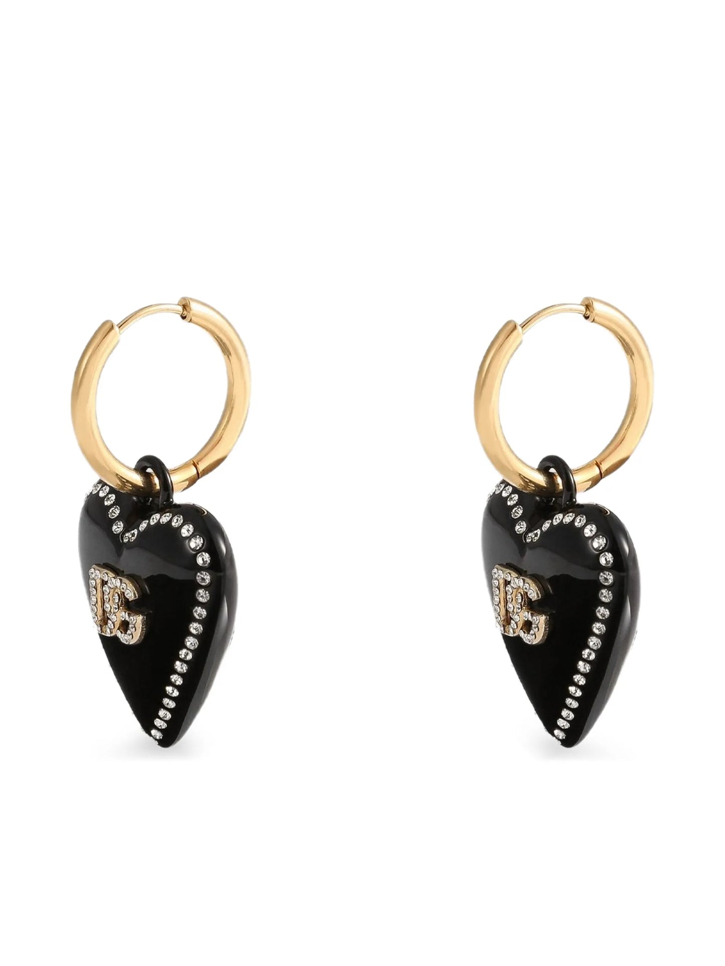 heart drop earrings