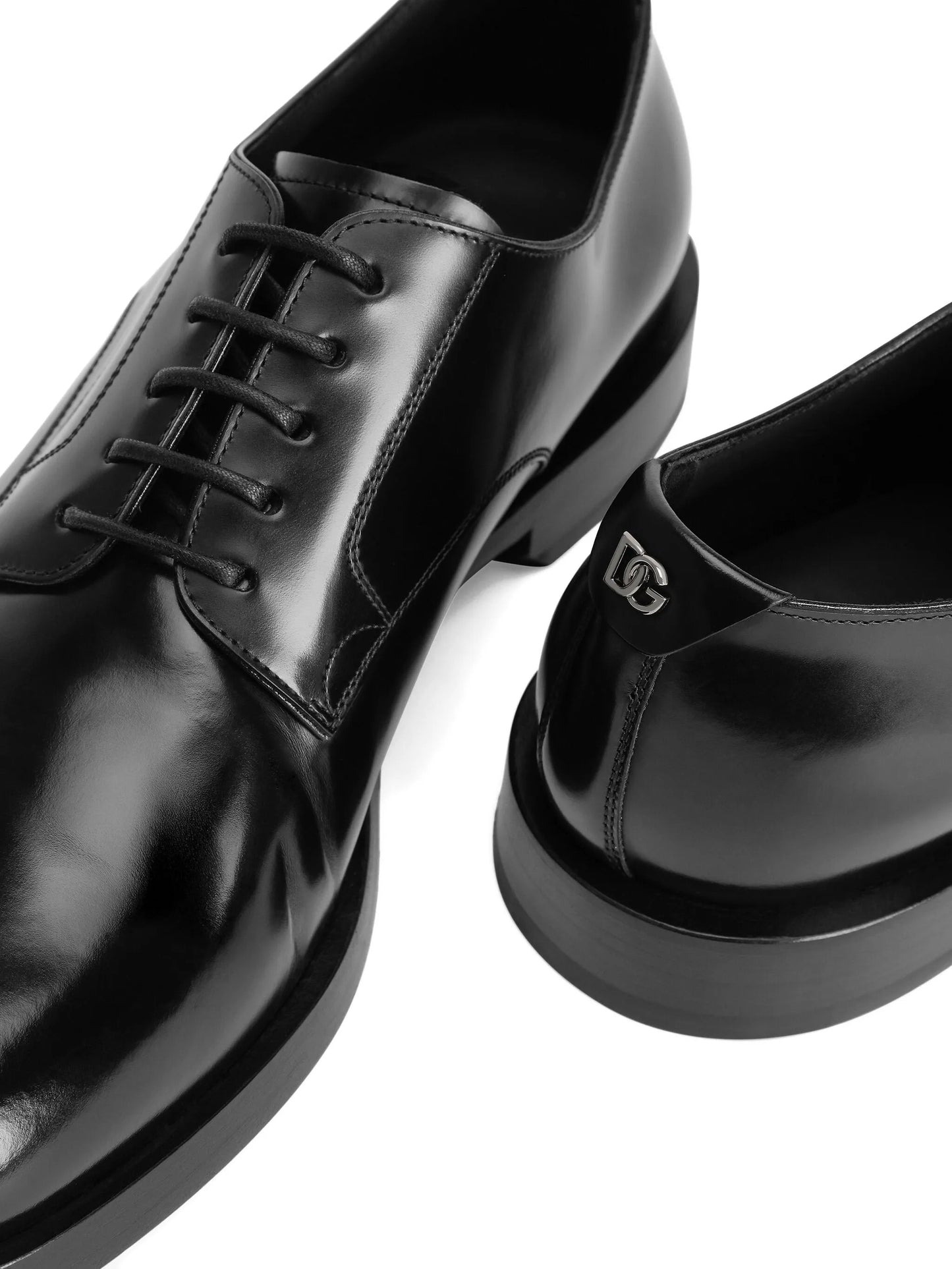 lace-up leather derby shoes