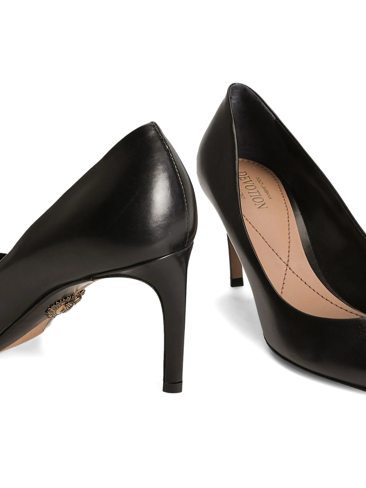 80mm Devotion leather pumps