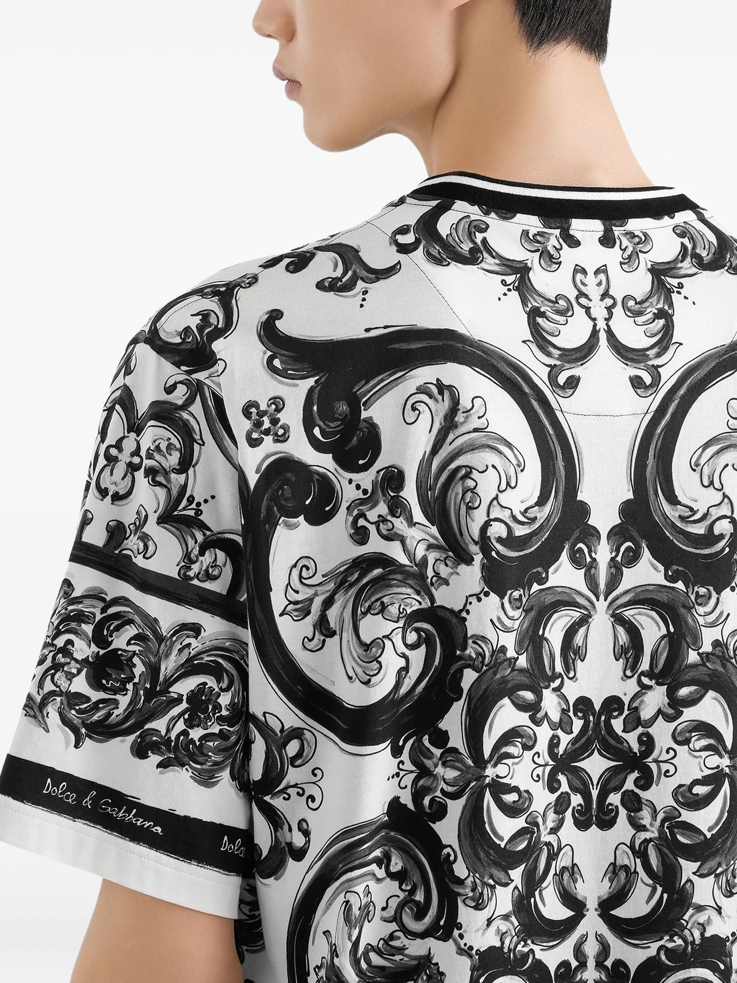 Majolica-print T-shirt