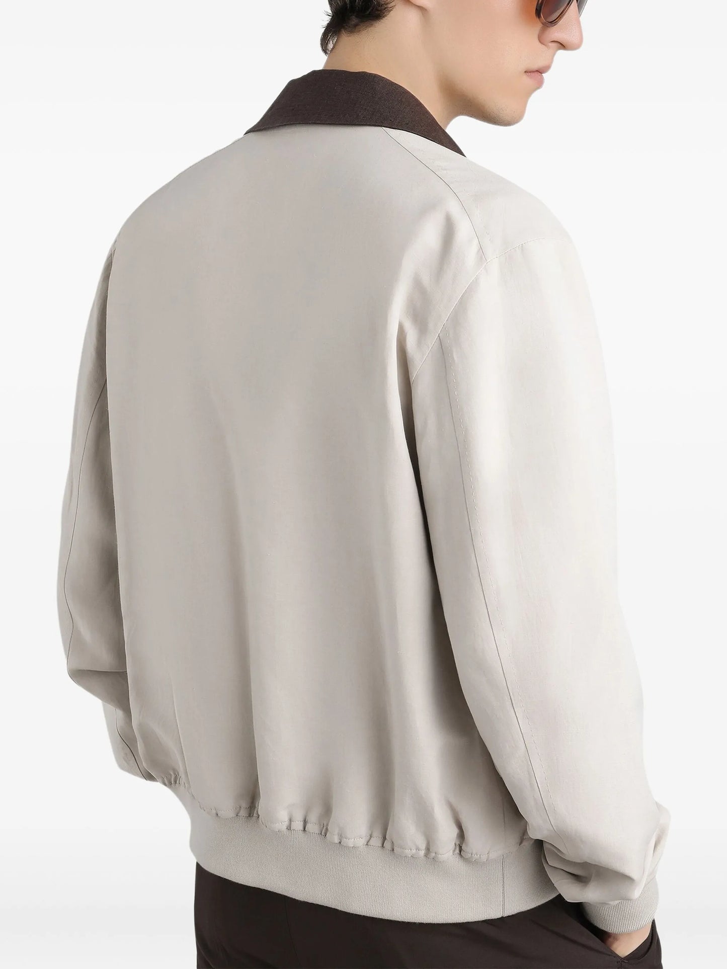 zip-up bomber jacket