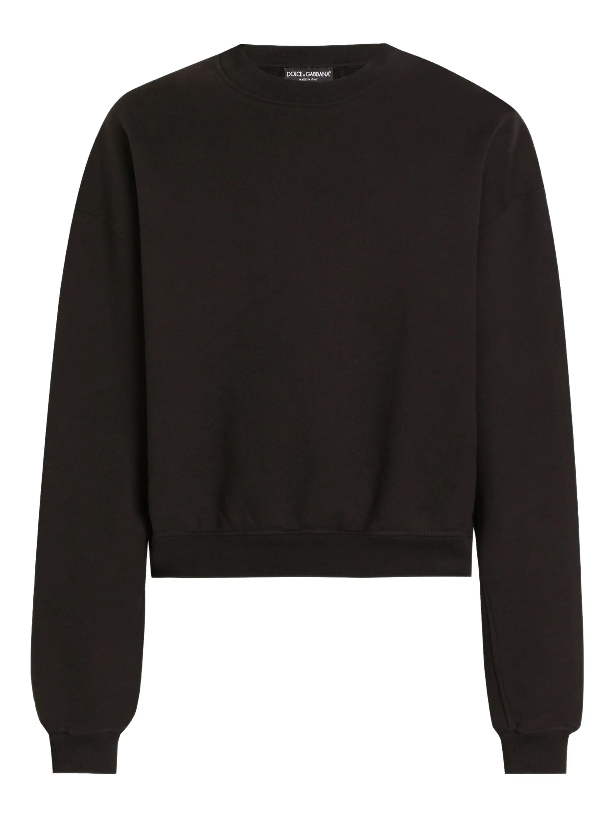 cropped long-sleeve sweatshirt