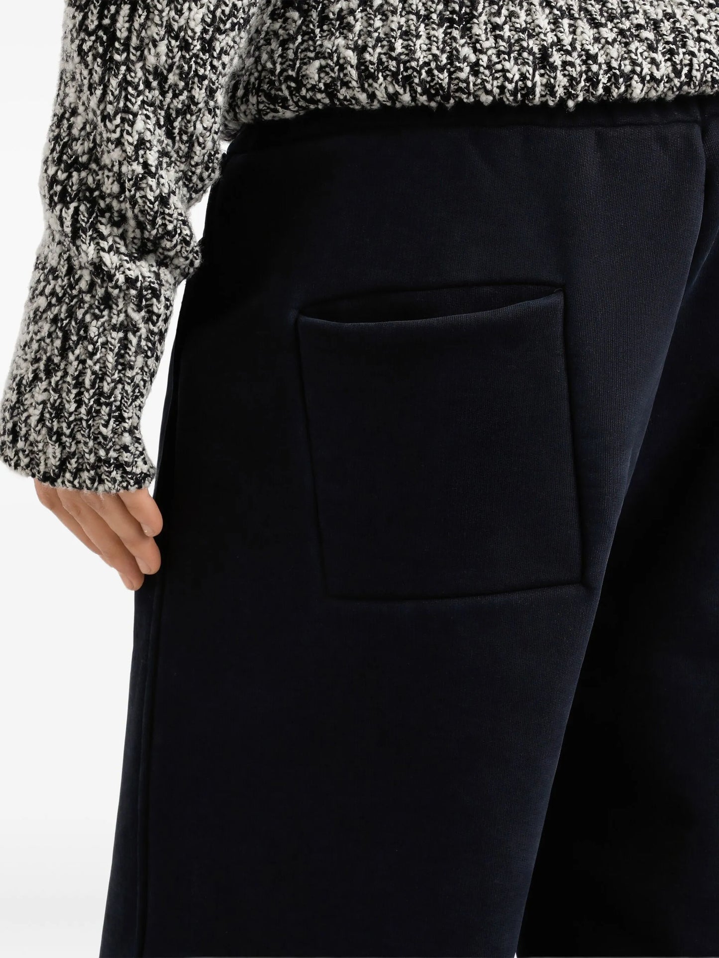 elasticated-waistband panelled track pants