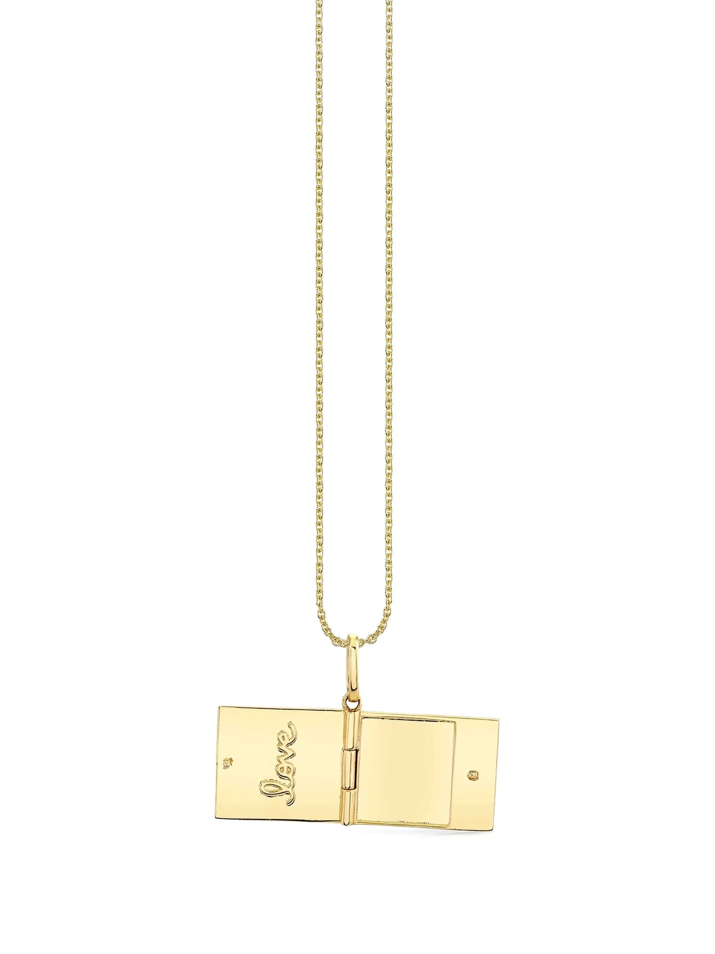 14K yellow gold Perfect Match Locket diamond necklace