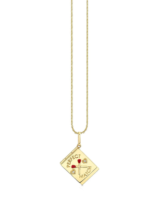 14K yellow gold Perfect Match Locket diamond necklace
