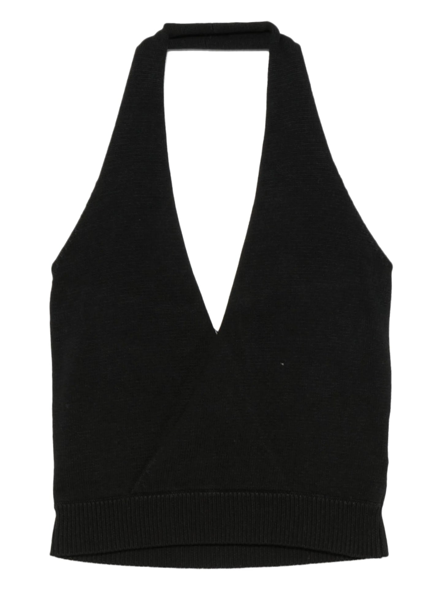 halterneck knitted top