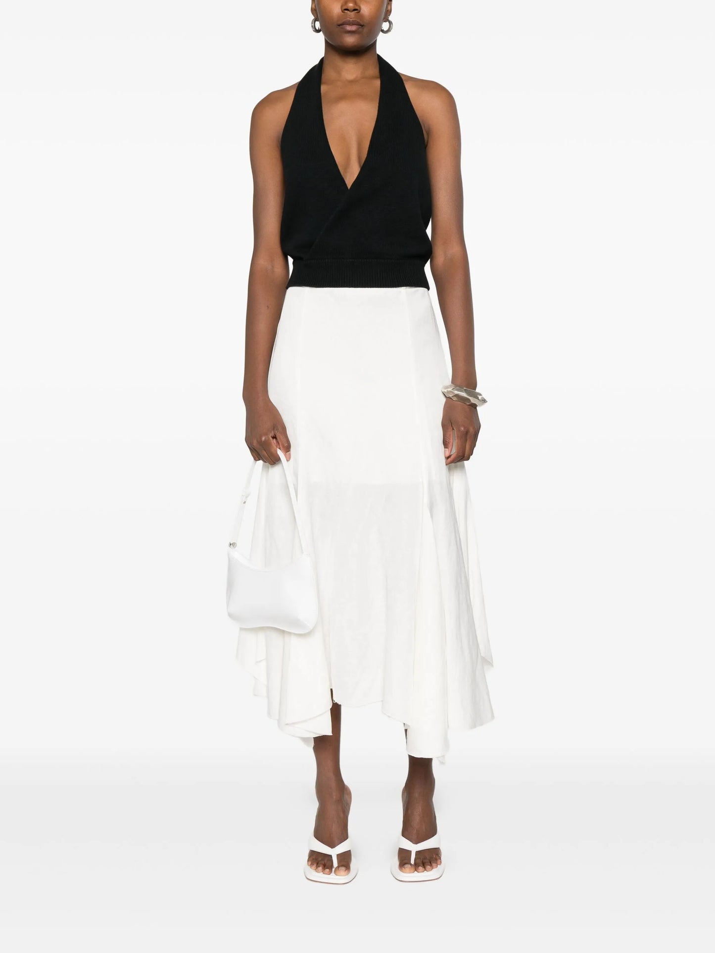 halterneck knitted top