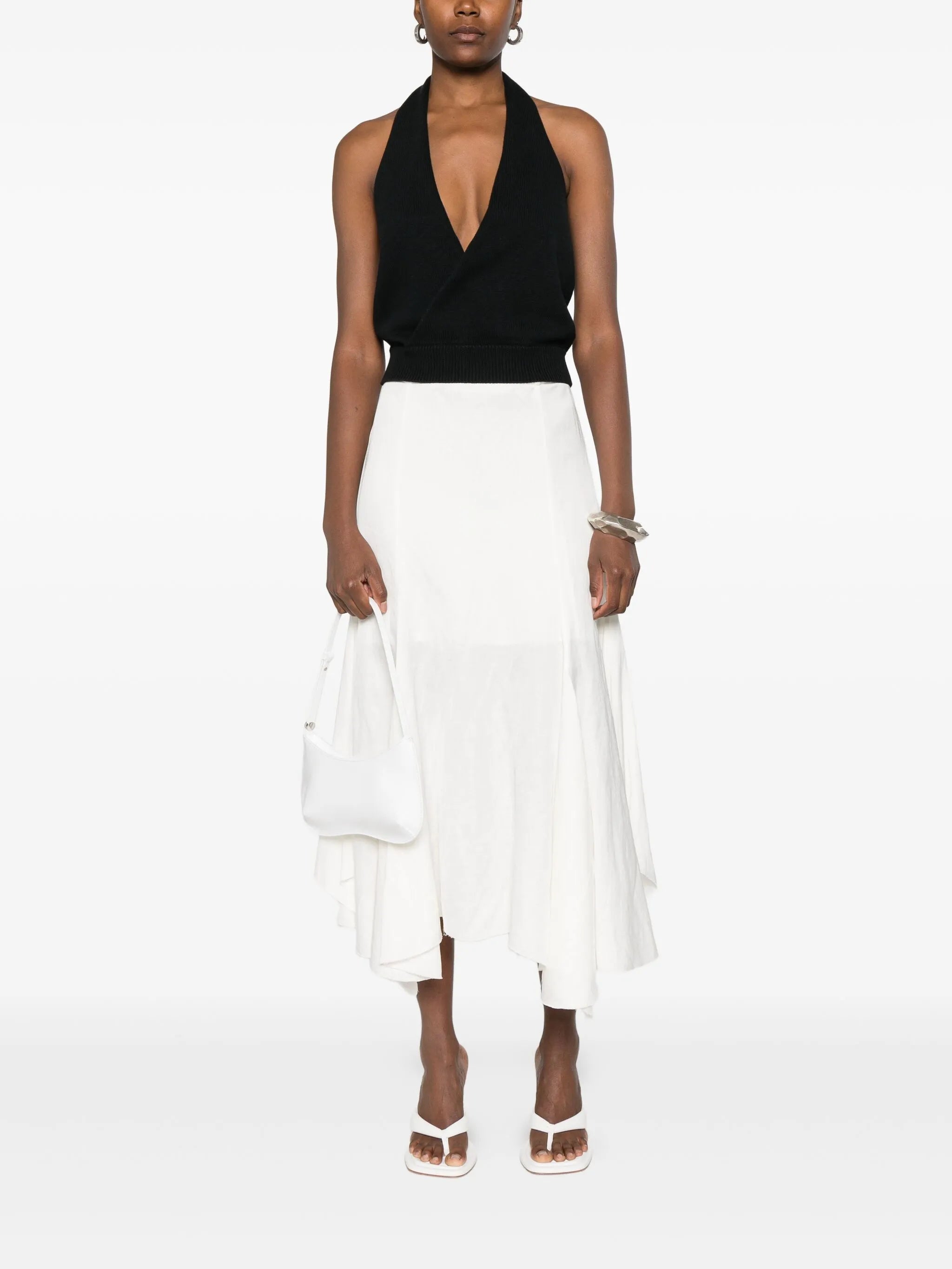 halterneck knitted top