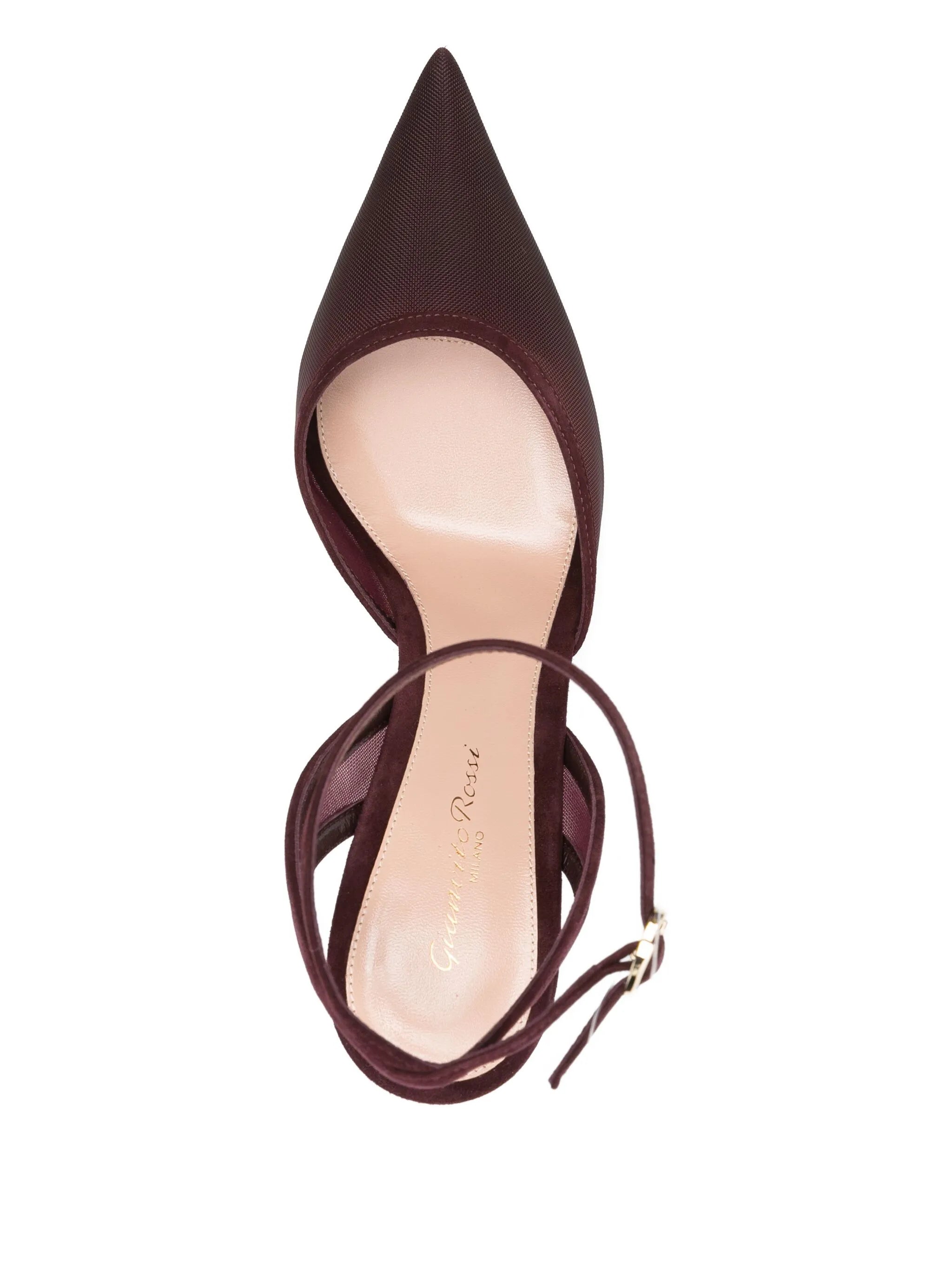 100mm suede heeled pumps