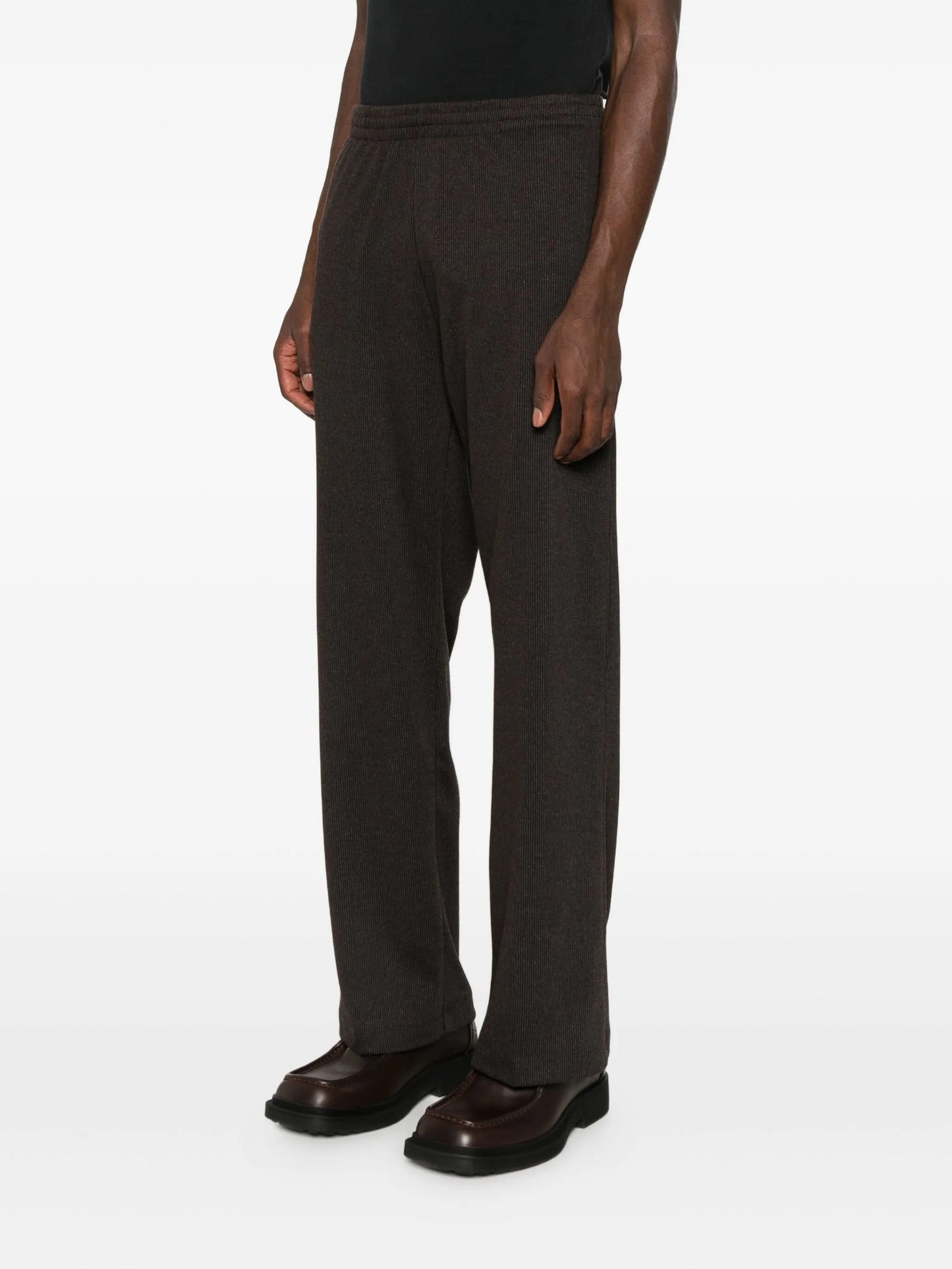 pinstripe-pattern trousers