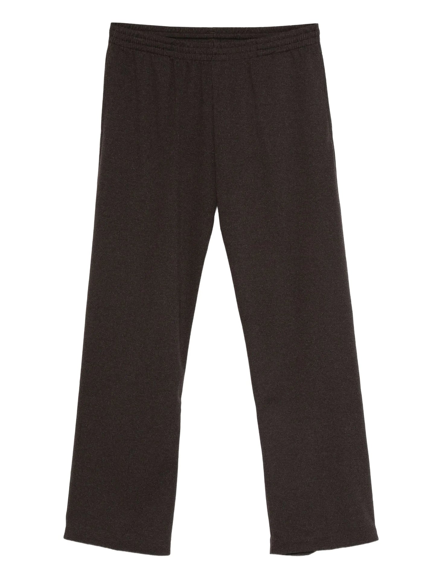 pinstripe-pattern trousers
