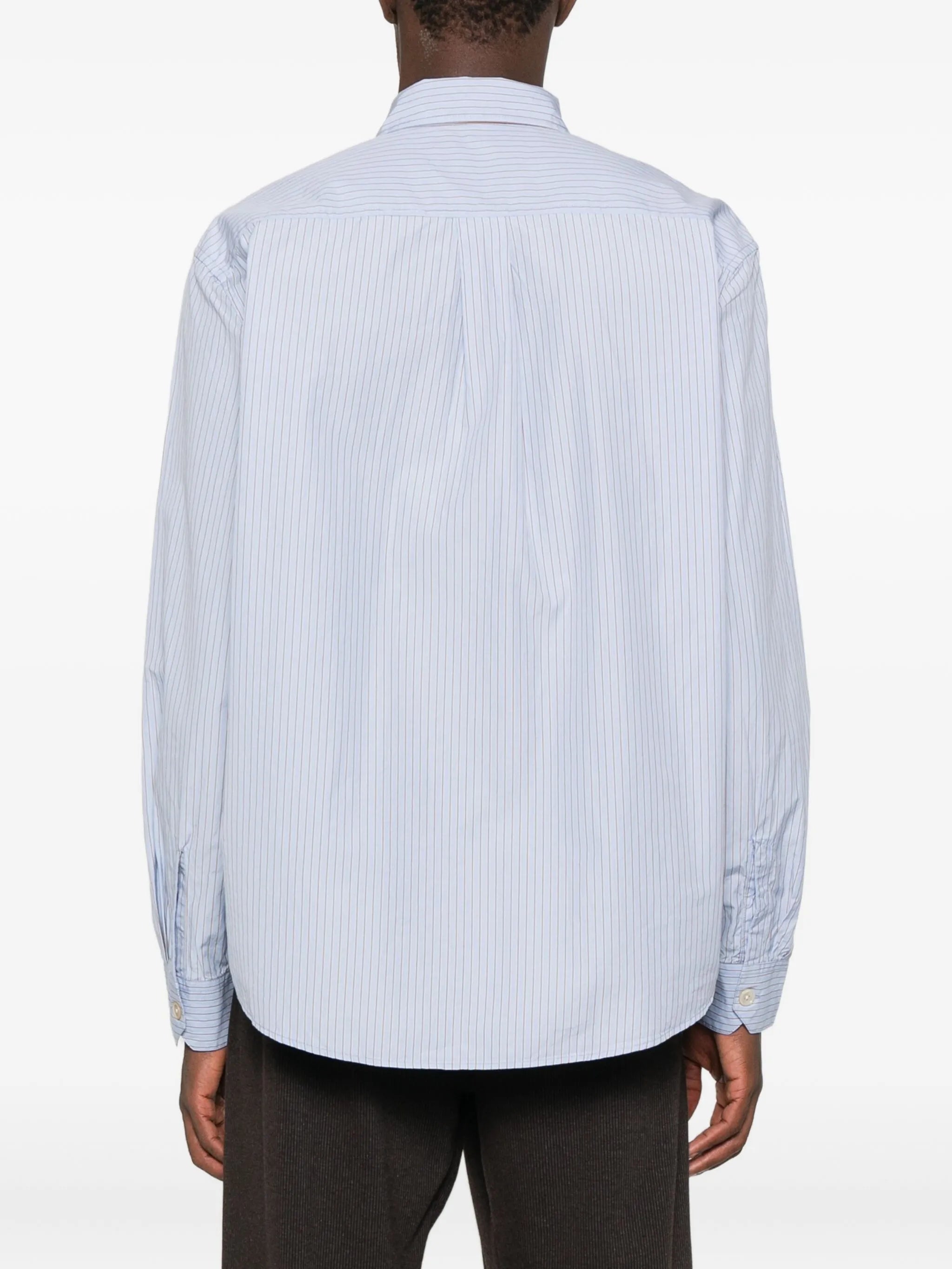 striped poplin shirt