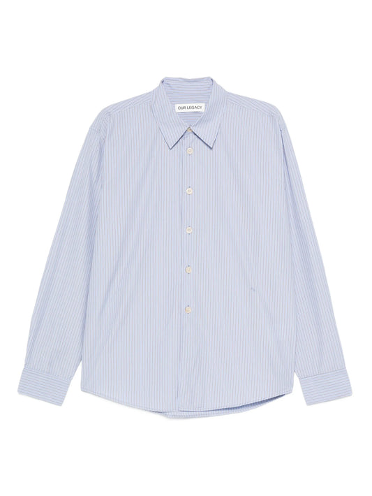 striped poplin shirt