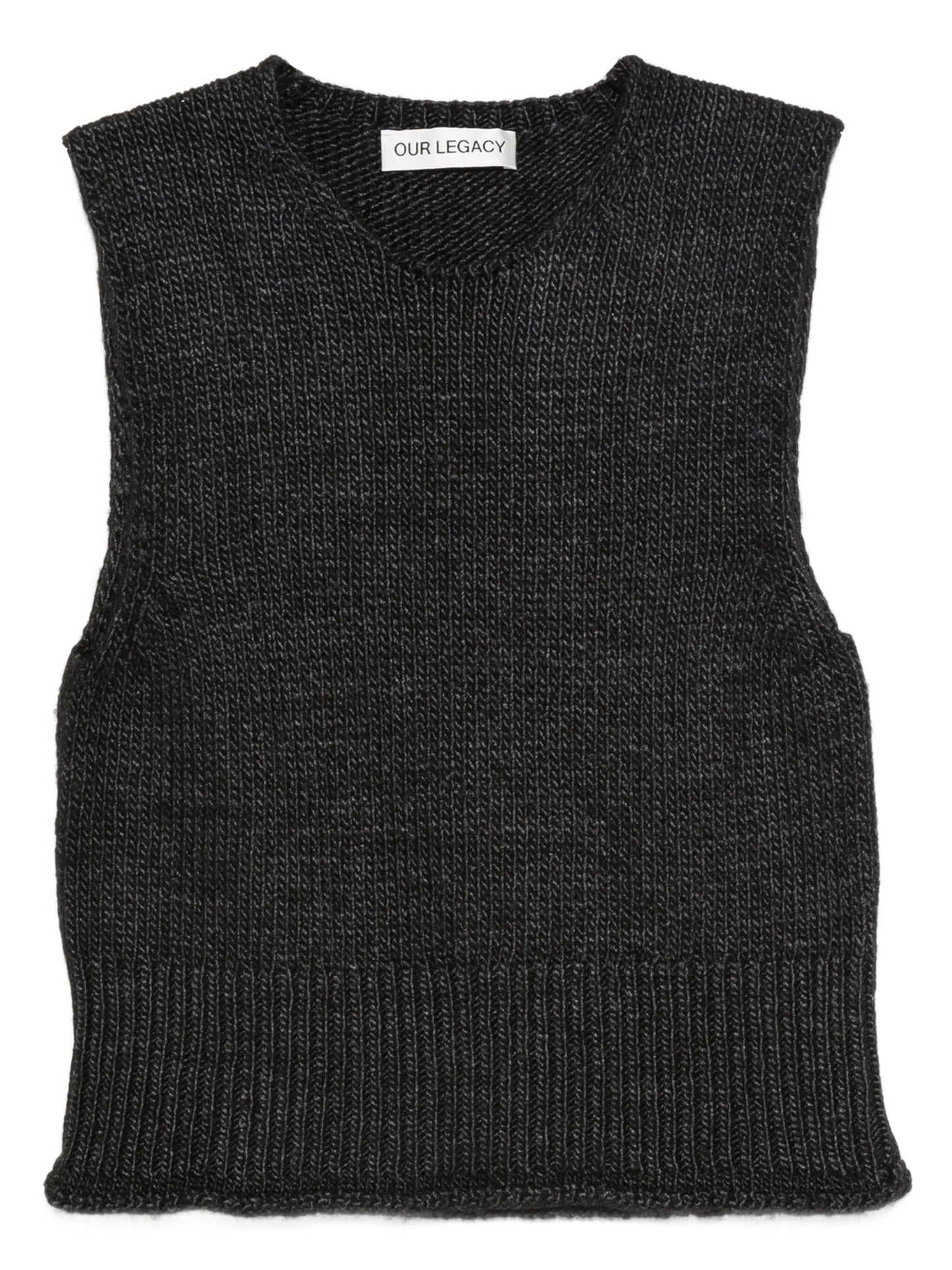 ribbed knitted tank top