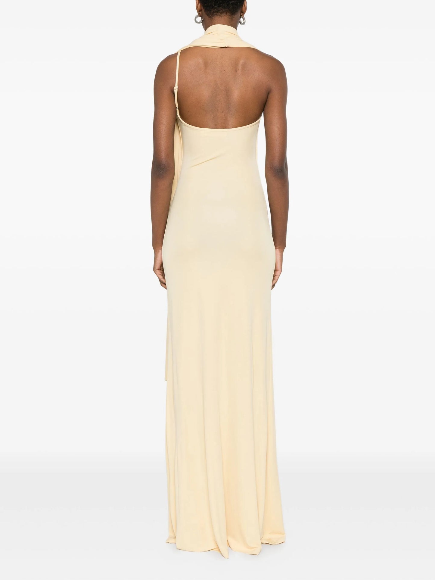 Wisp halterneck draped maxi dress