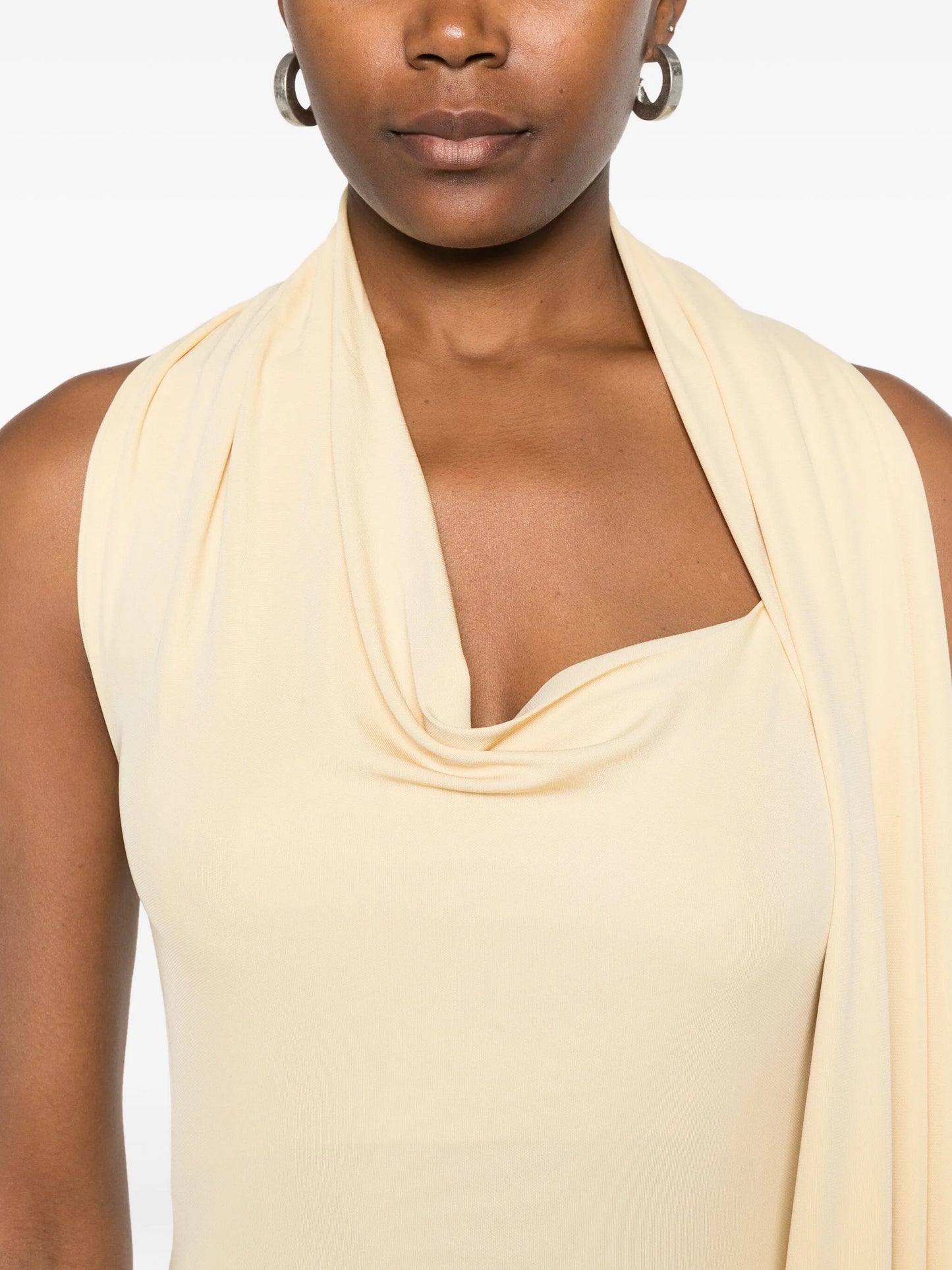 Wisp halterneck draped maxi dress