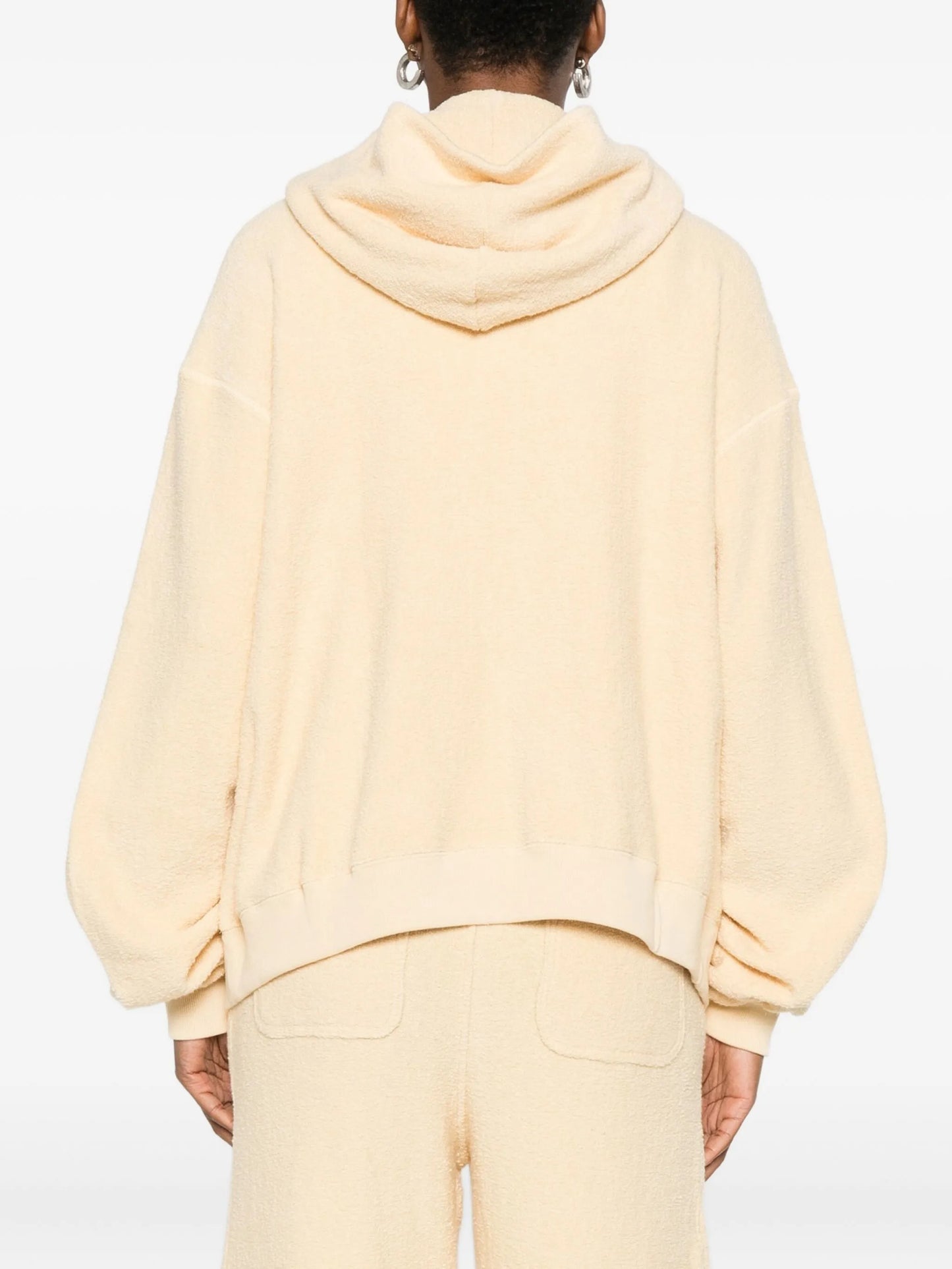 zip-up cotton hoodie