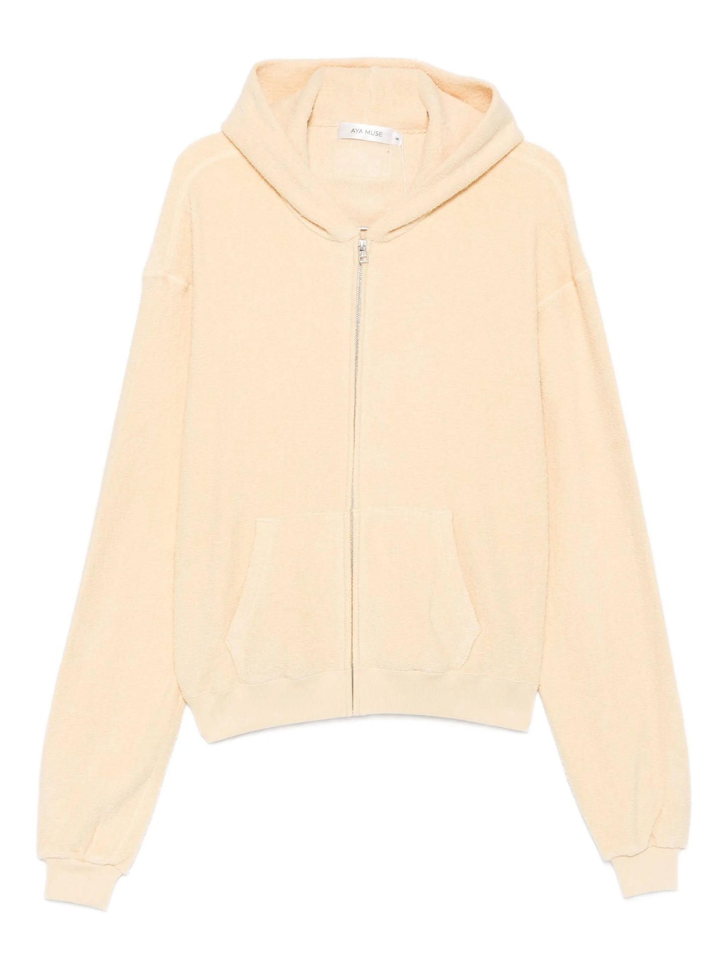 zip-up cotton hoodie