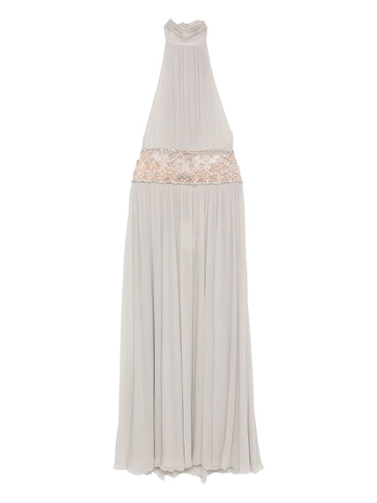 Kreeli embellished halterneck dress