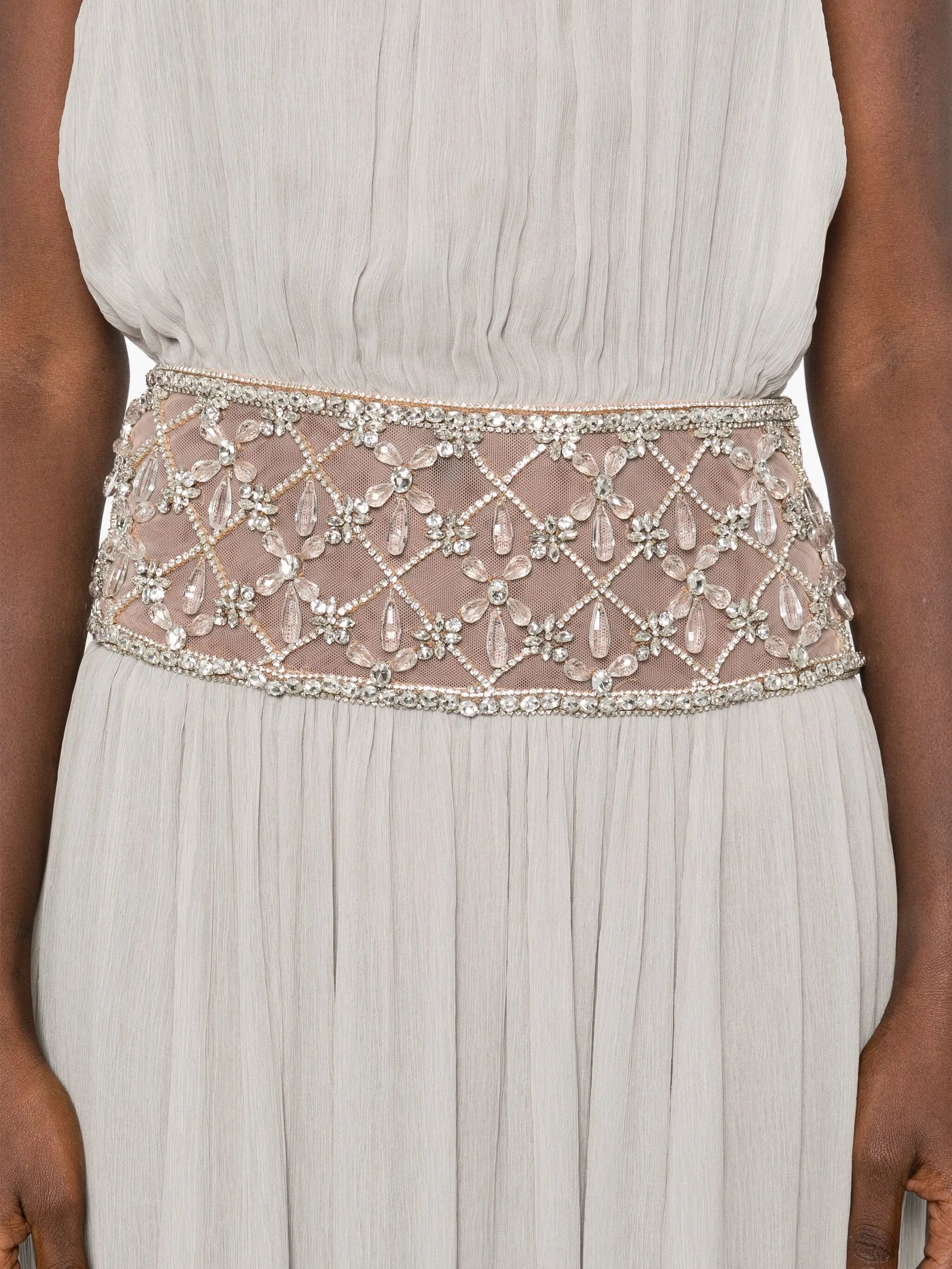 Kreeli embellished halterneck dress