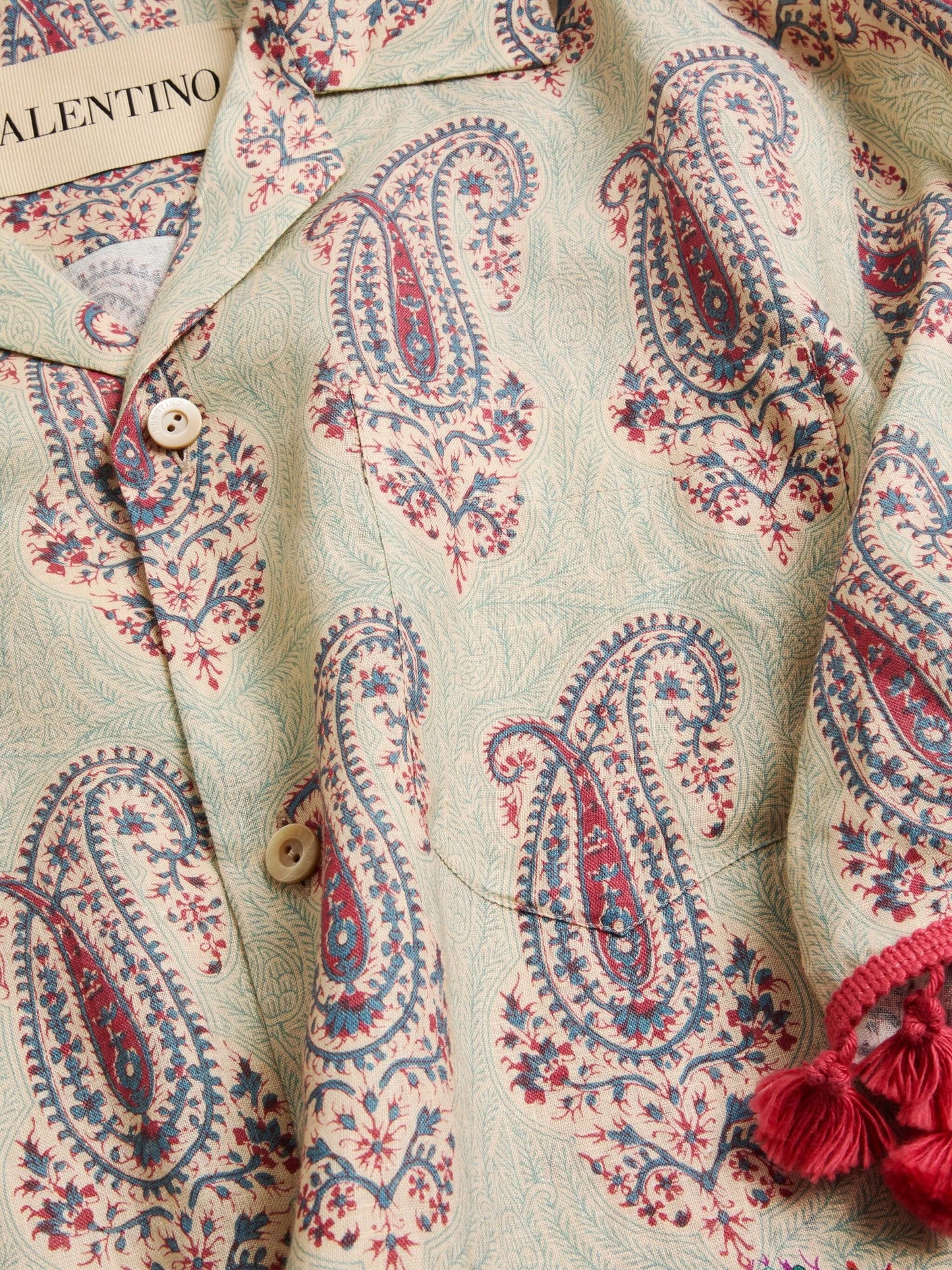 Voyage Imaginaire-print bowling shirt