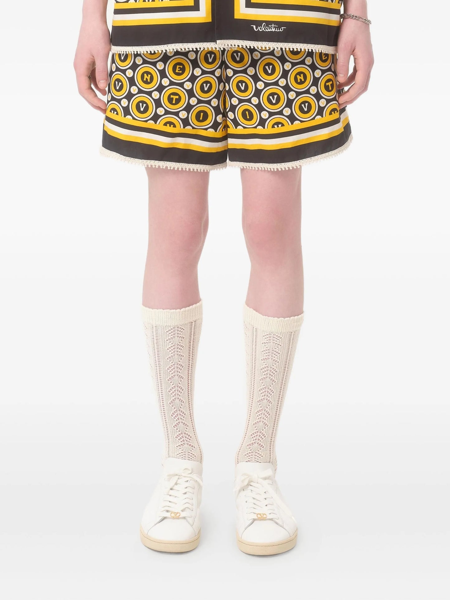 poplin bermuda shorts