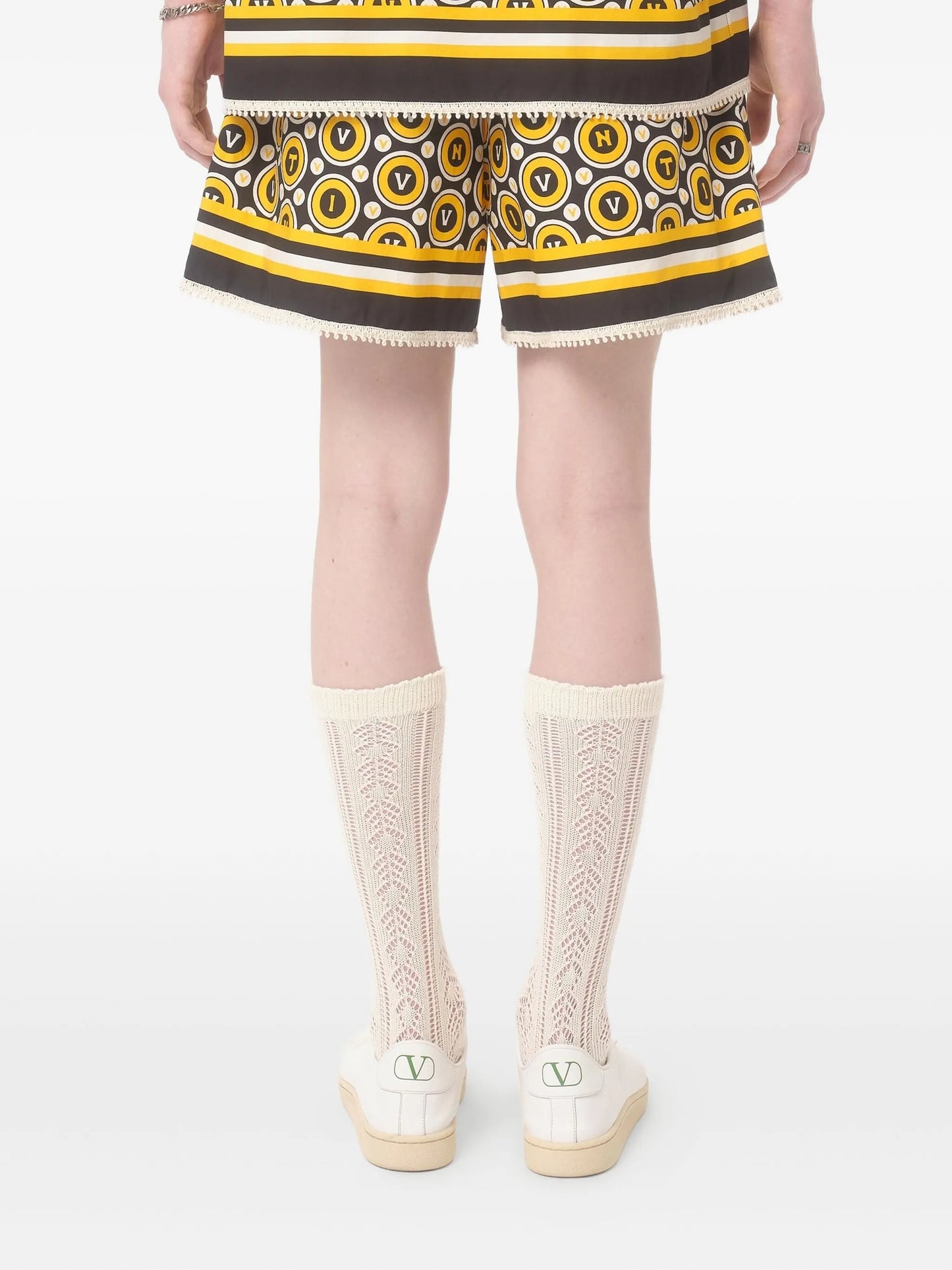 poplin bermuda shorts