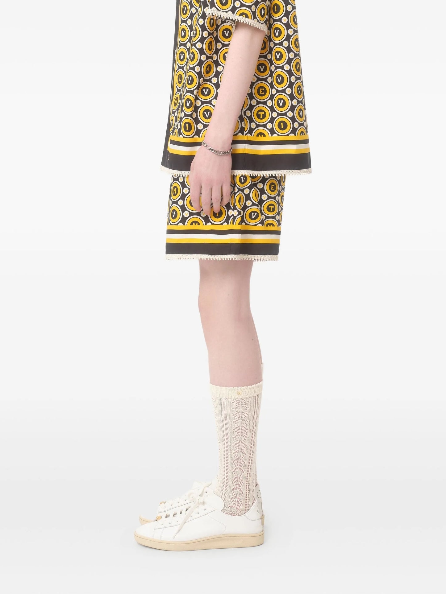 poplin bermuda shorts