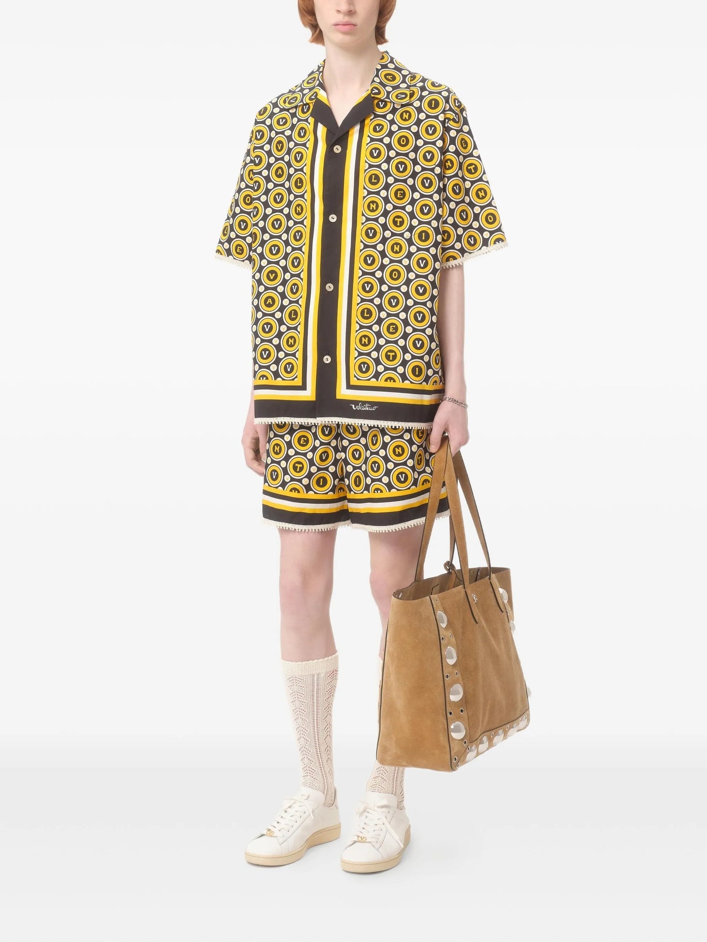 poplin bermuda shorts