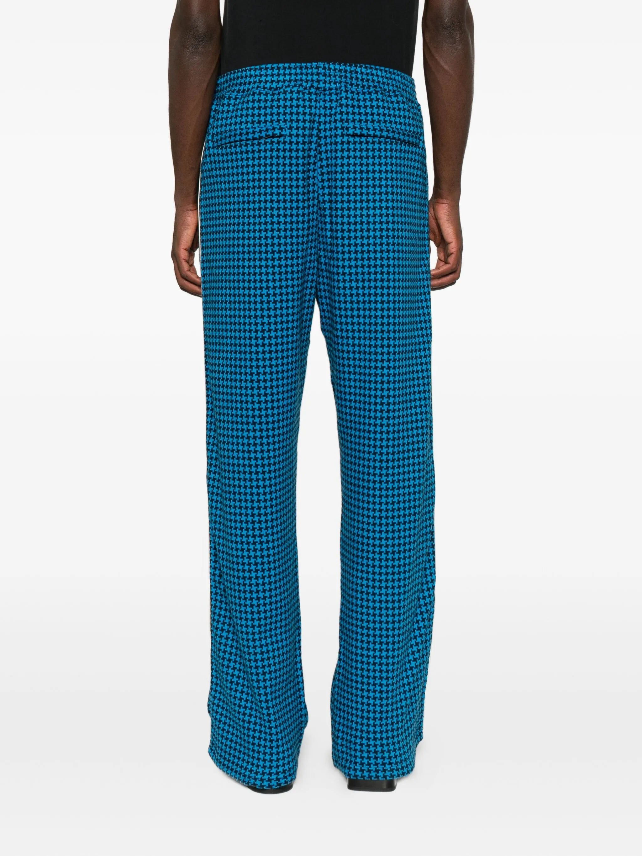 houndstooth track trousers