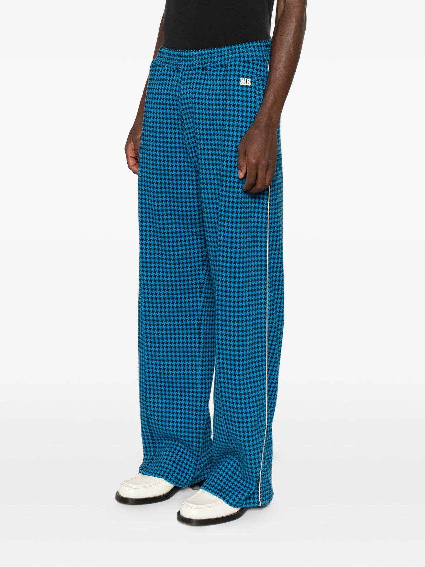 houndstooth track trousers