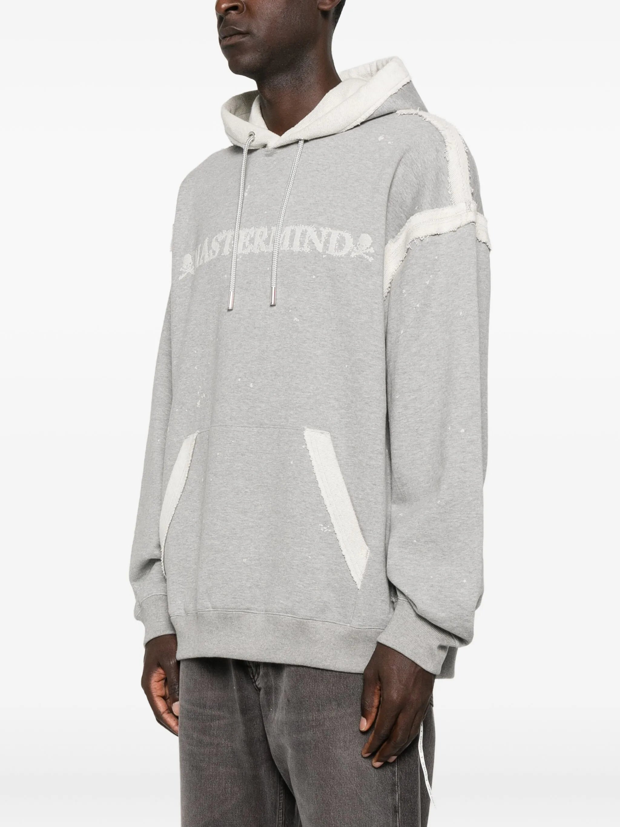 cut-off logo hoodie