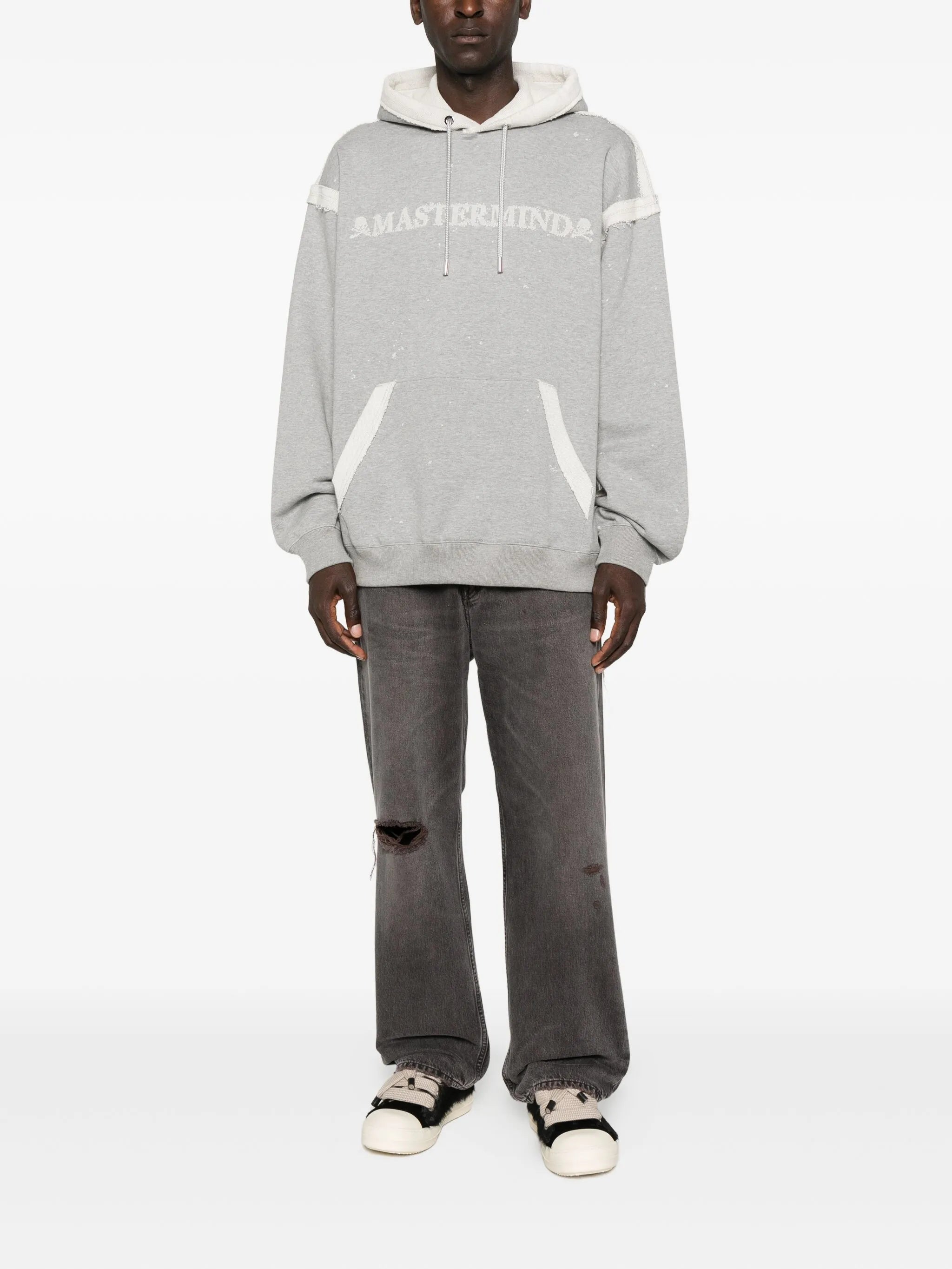 cut-off logo hoodie