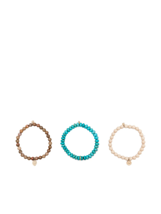 14k yellow gold Diamond Leaf Turquoise bracelet