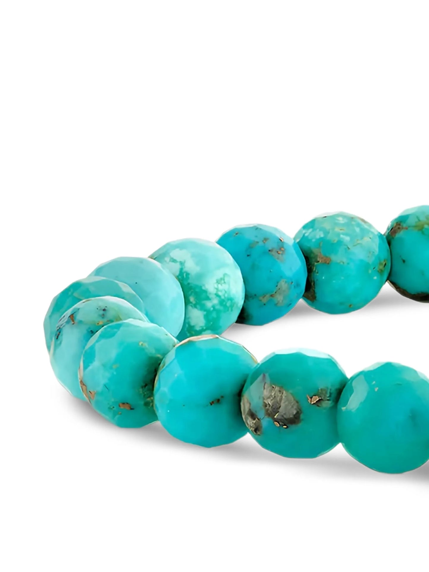 14CT yellow gold Love Script turquoise and diamond bracelet