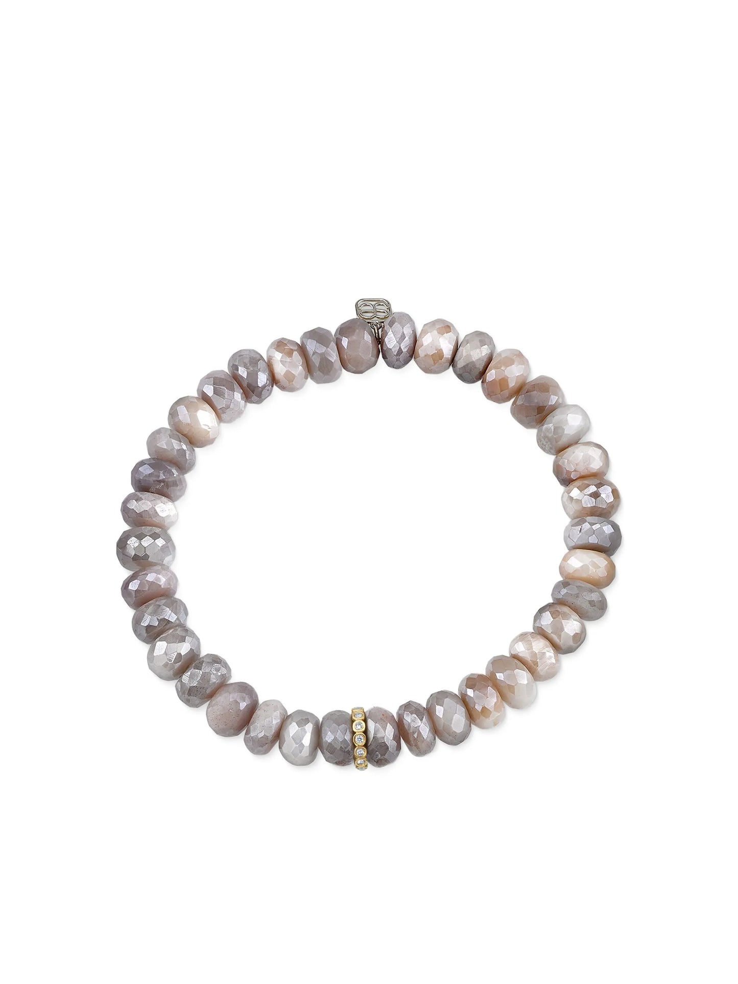 14K yellow gold Rondelle diamond bracelet