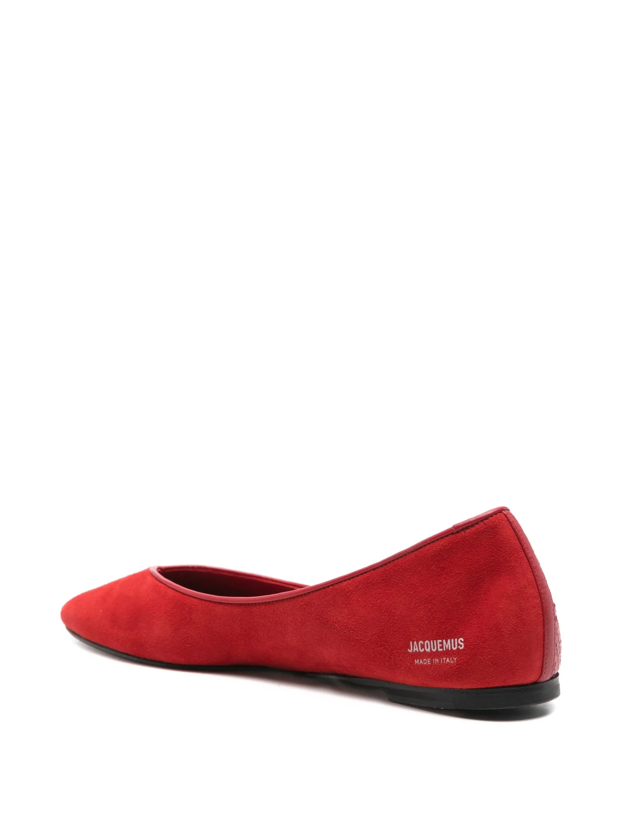 leather snakeskin ballet flats