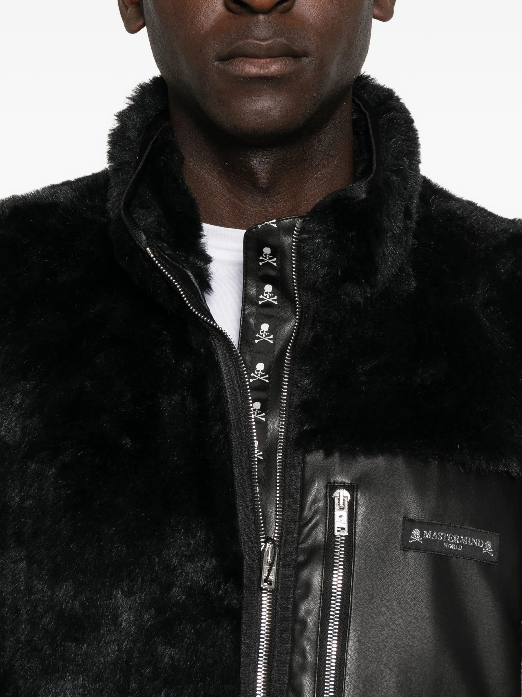 faux fur pocket jacket