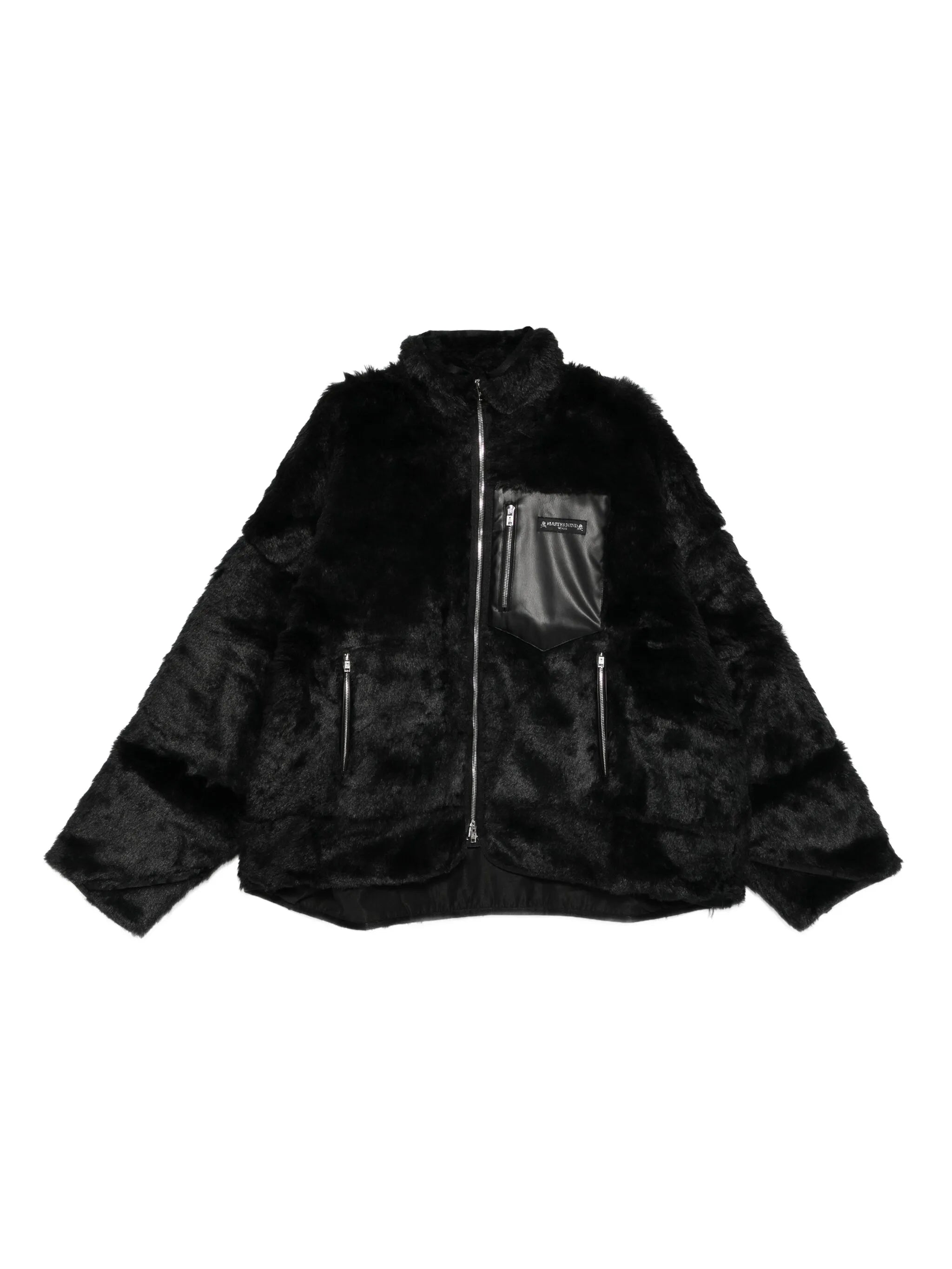 faux fur pocket jacket