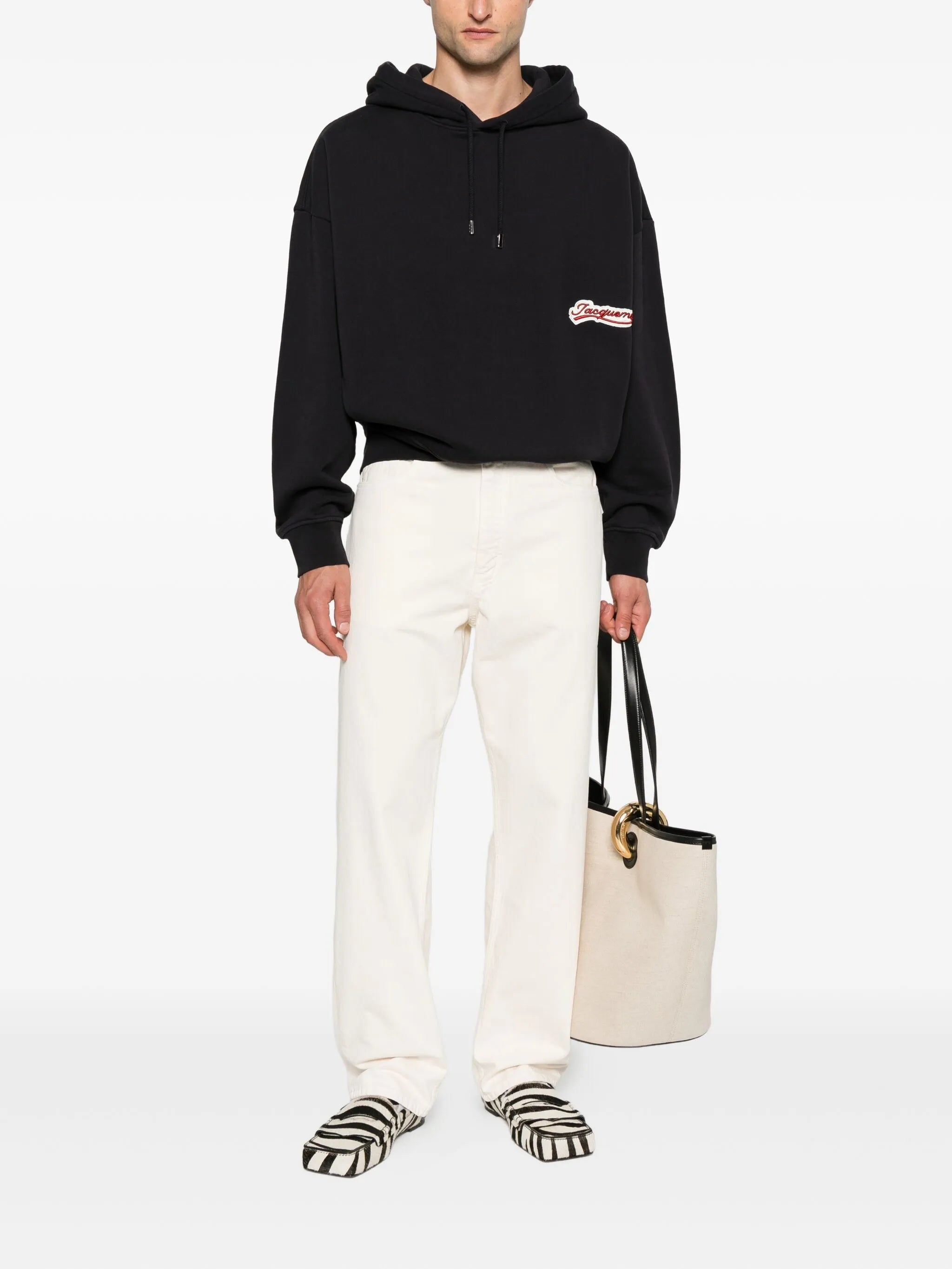 logo-patch hoodie